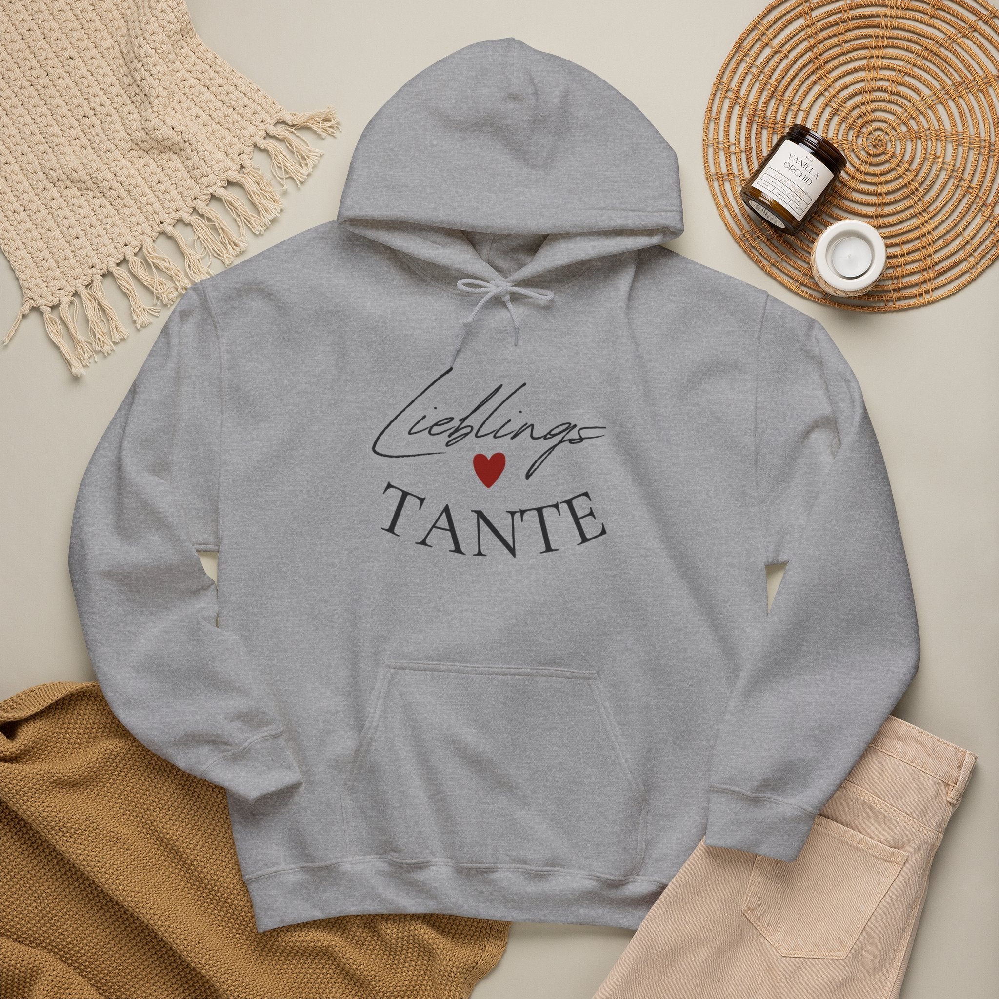 Lieblings-Tante Hoodie – Herz-Grafik Sweatshirt für Tanten