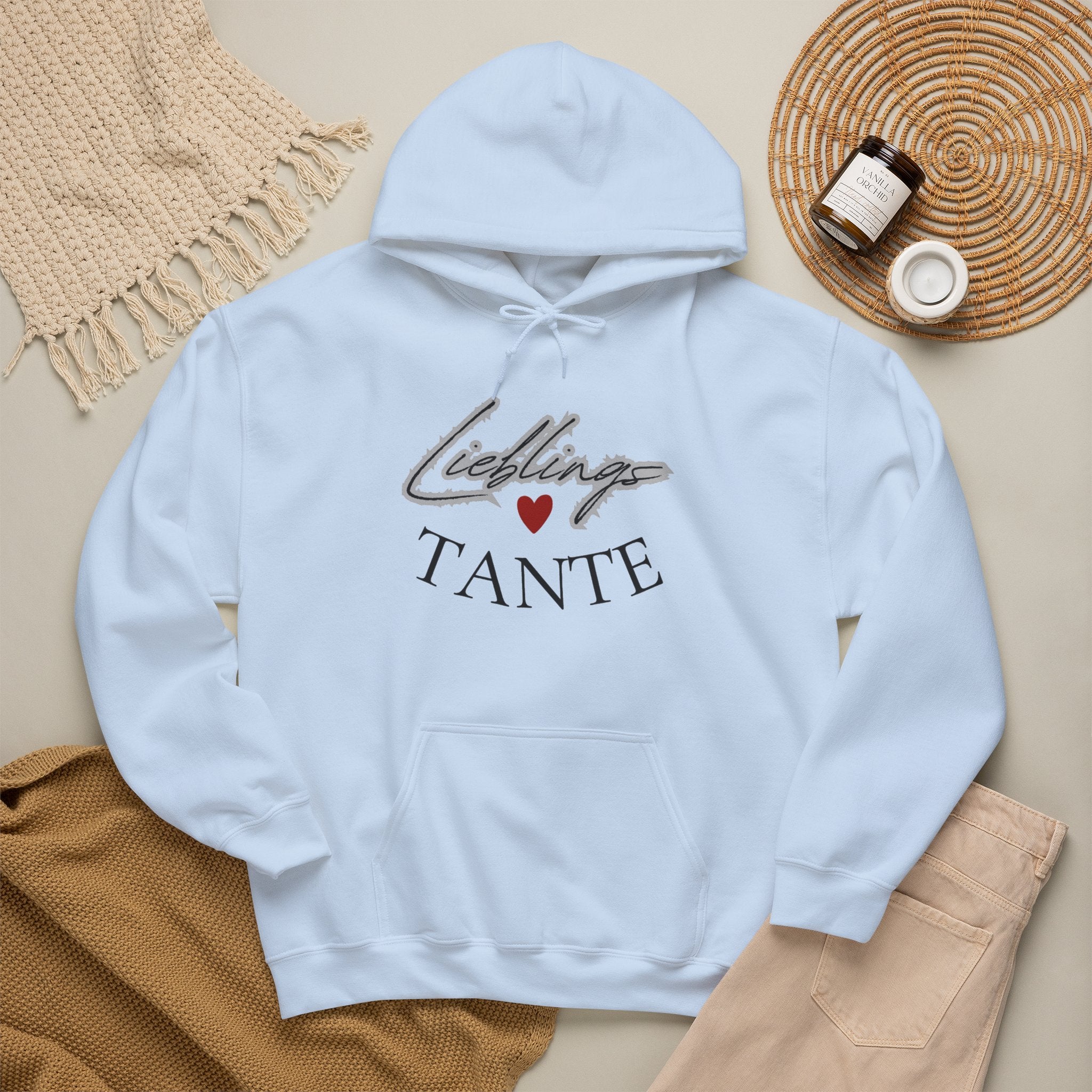 Lieblings-Tante Hoodie – Herz-Grafik Sweatshirt für Tanten