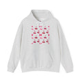 Cherry Hoodie — Pinker Kirsch-Pullover mit Grafik-Print