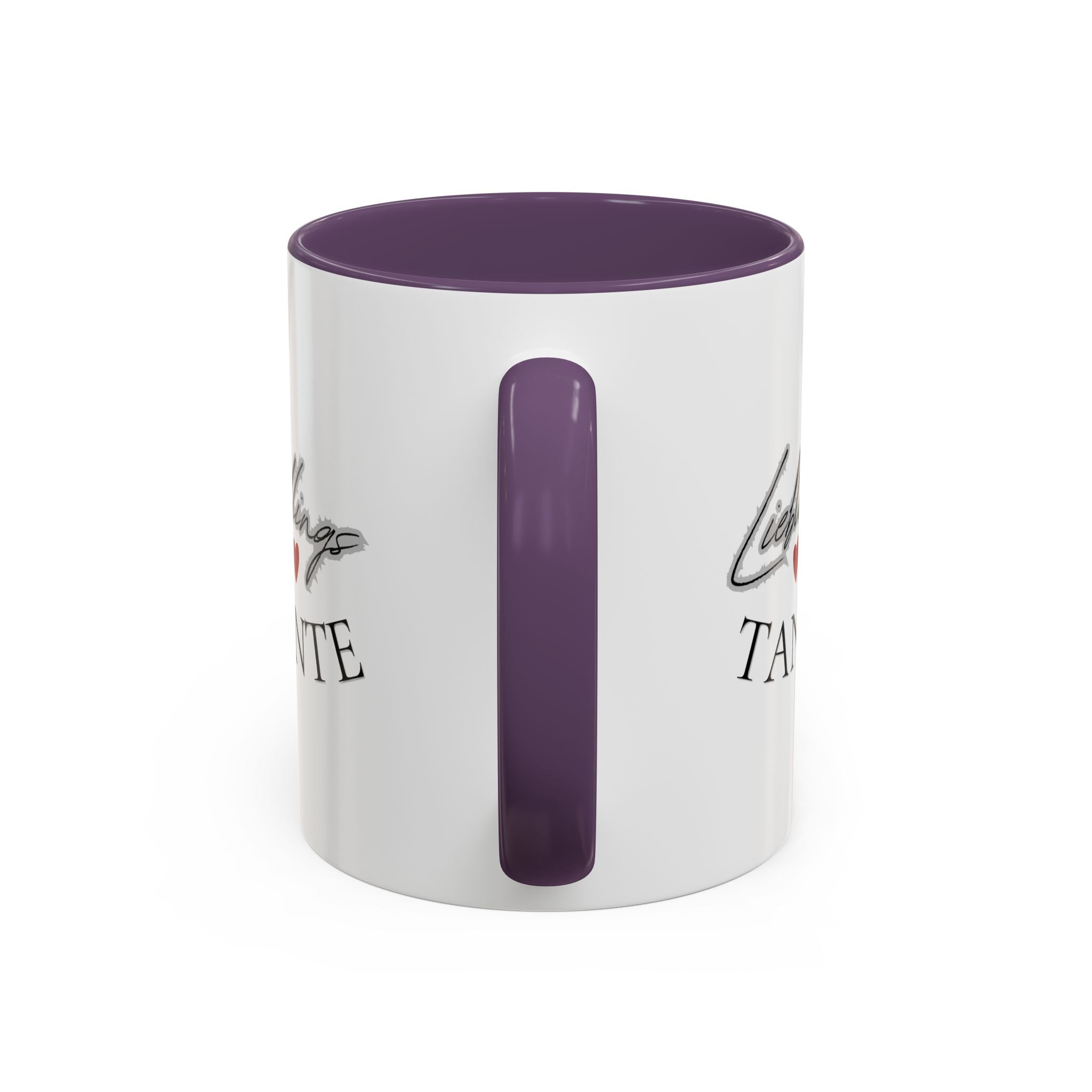 Lieblings Tante Kaffeebecher — Akzent-Keramiktasse mit Herz (11/15oz)