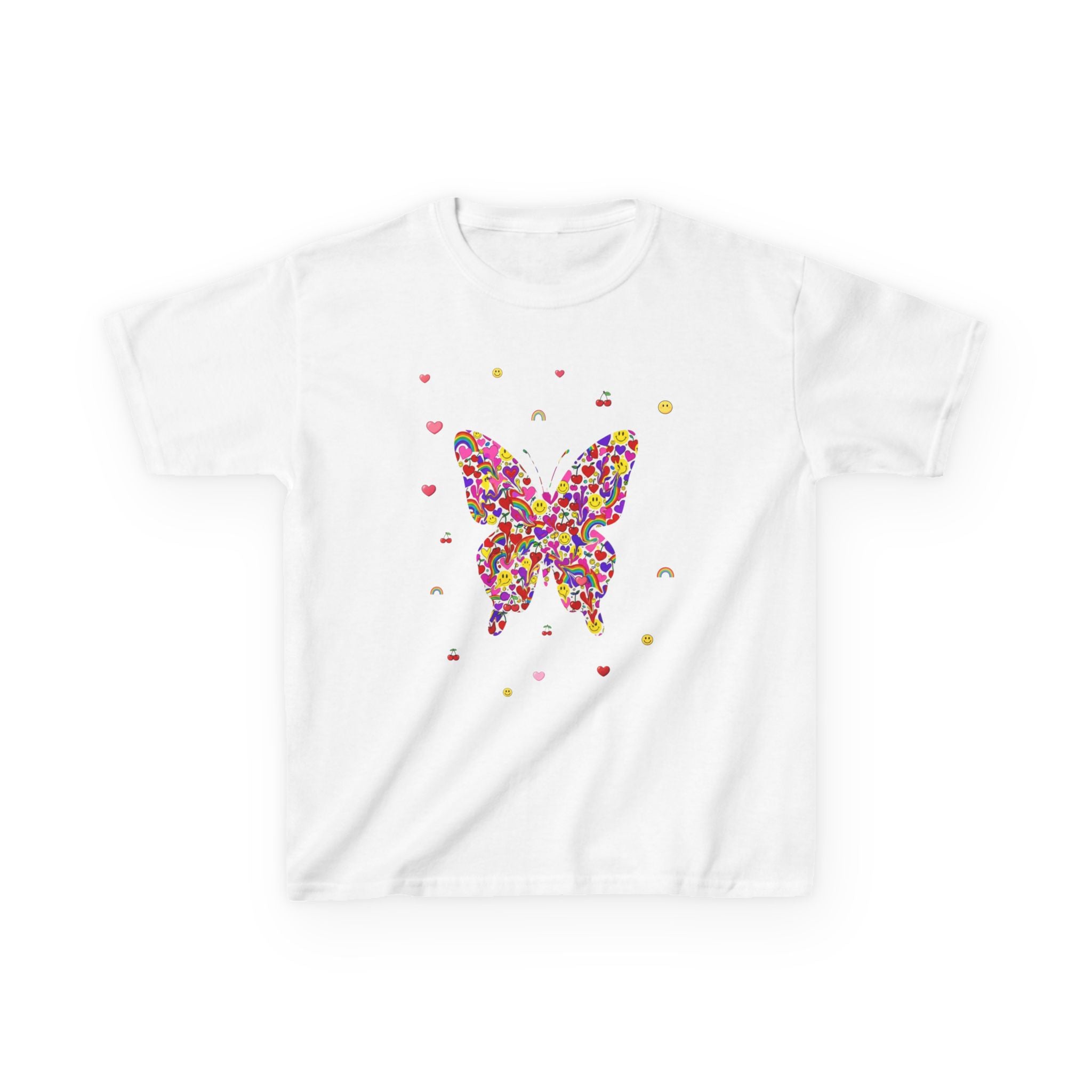 Kinder Baumwoll-T-Shirt „Konfetti-Schmetterling“ | Zertifiziertes Canvas-Shirt