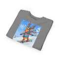 Kleinkind-Sweatshirt mit Snowboard-Rentier