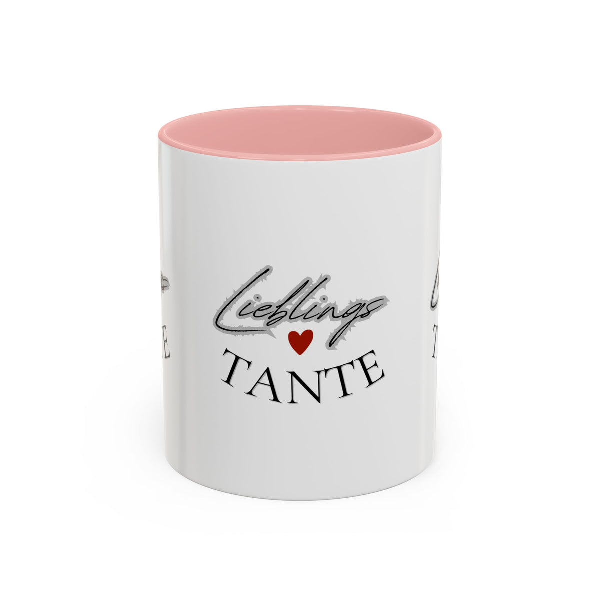 Lieblings Tante Kaffeebecher — Akzent-Keramiktasse mit Herz (11/15oz)