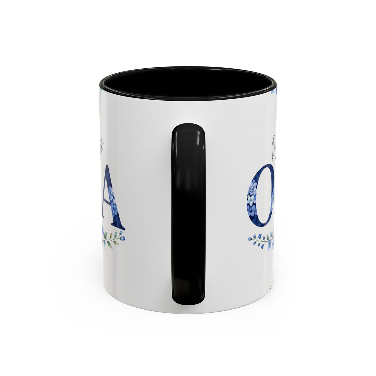 Oma Tasse – Du bist die Beste – Blumen-Motiv | Keramik Kaffeetasse Geschenk (11/15oz)
