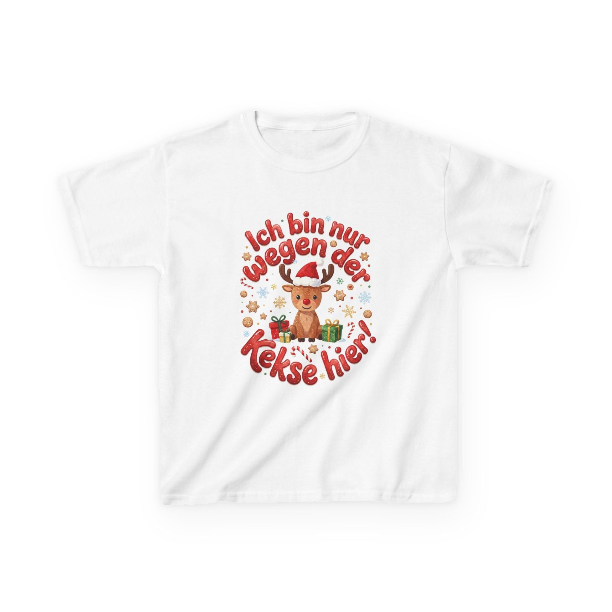 Weihnachtsshirt Kinder mit Spruch | Lebkuchen T-Shirt Lustig, Plätzchen backen Outfit, Weihnachtsoutfit Kinder