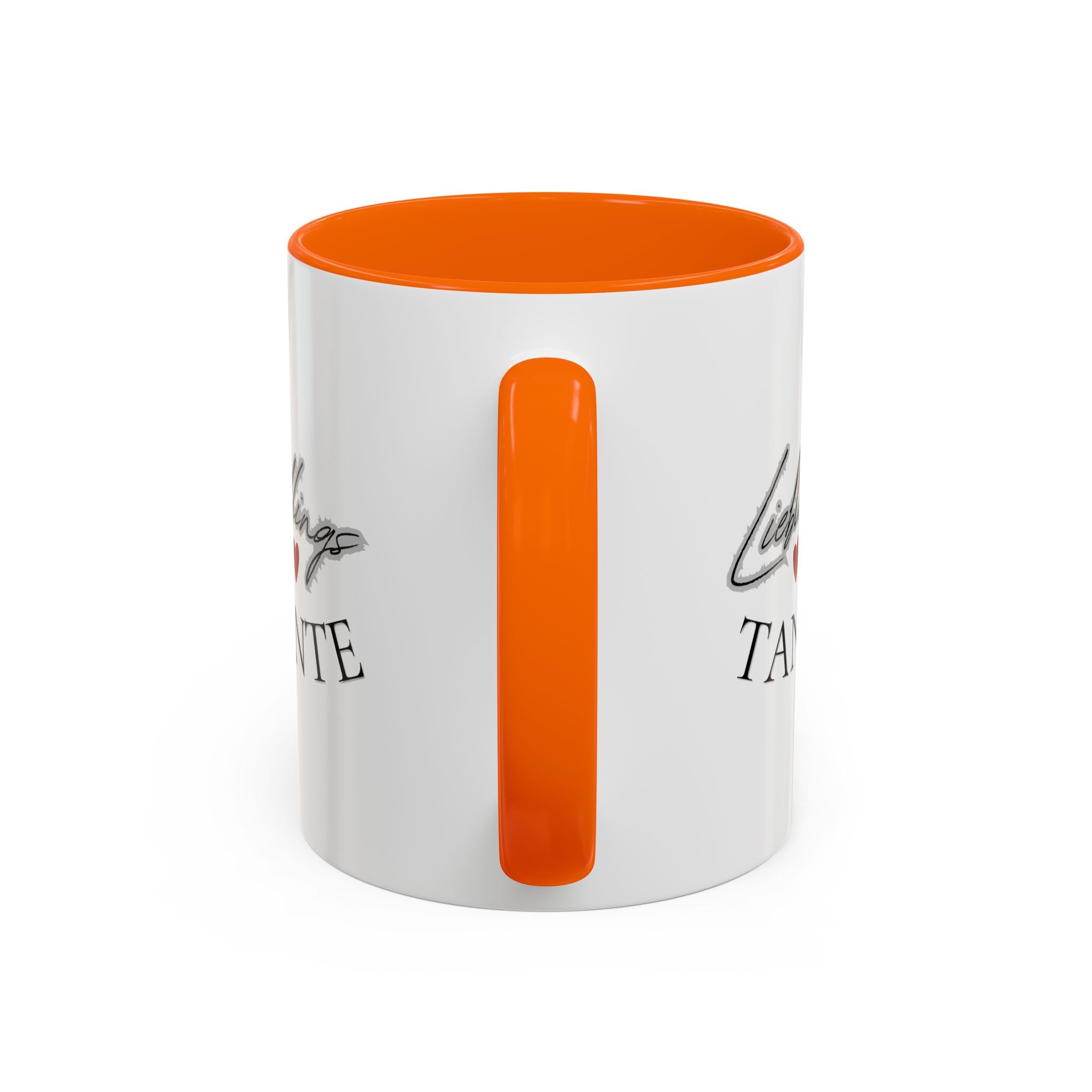 Lieblings Tante Kaffeebecher — Akzent-Keramiktasse mit Herz (11/15oz)