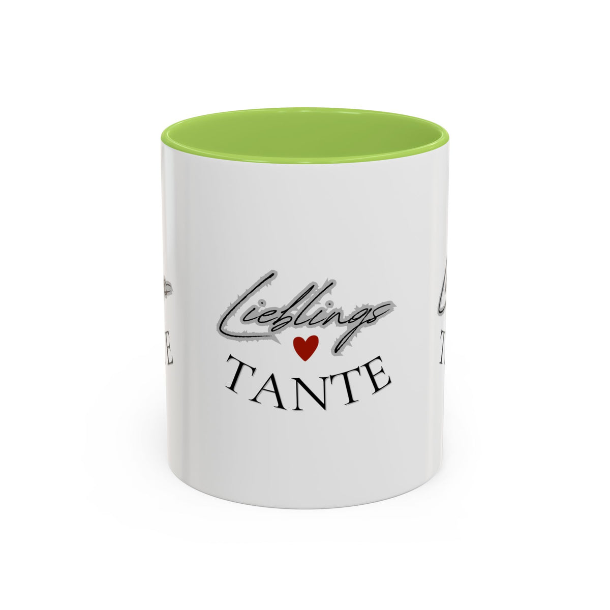 Lieblings Tante Kaffeebecher — Akzent-Keramiktasse mit Herz (11/15oz)