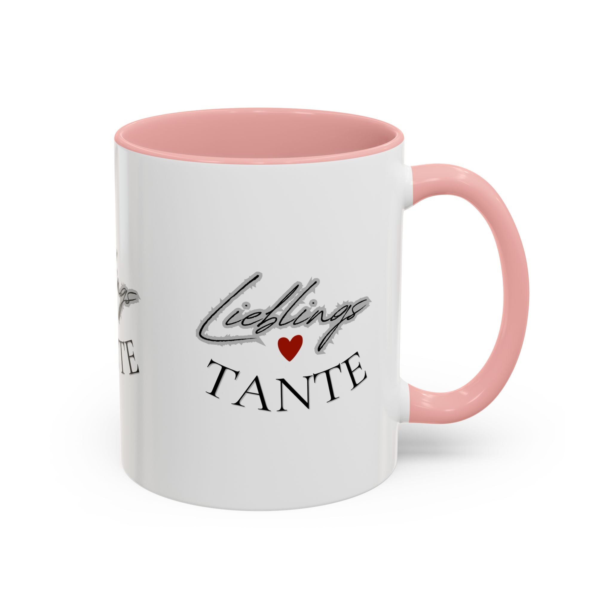 Lieblings Tante Kaffeebecher — Akzent-Keramiktasse mit Herz (11/15oz)