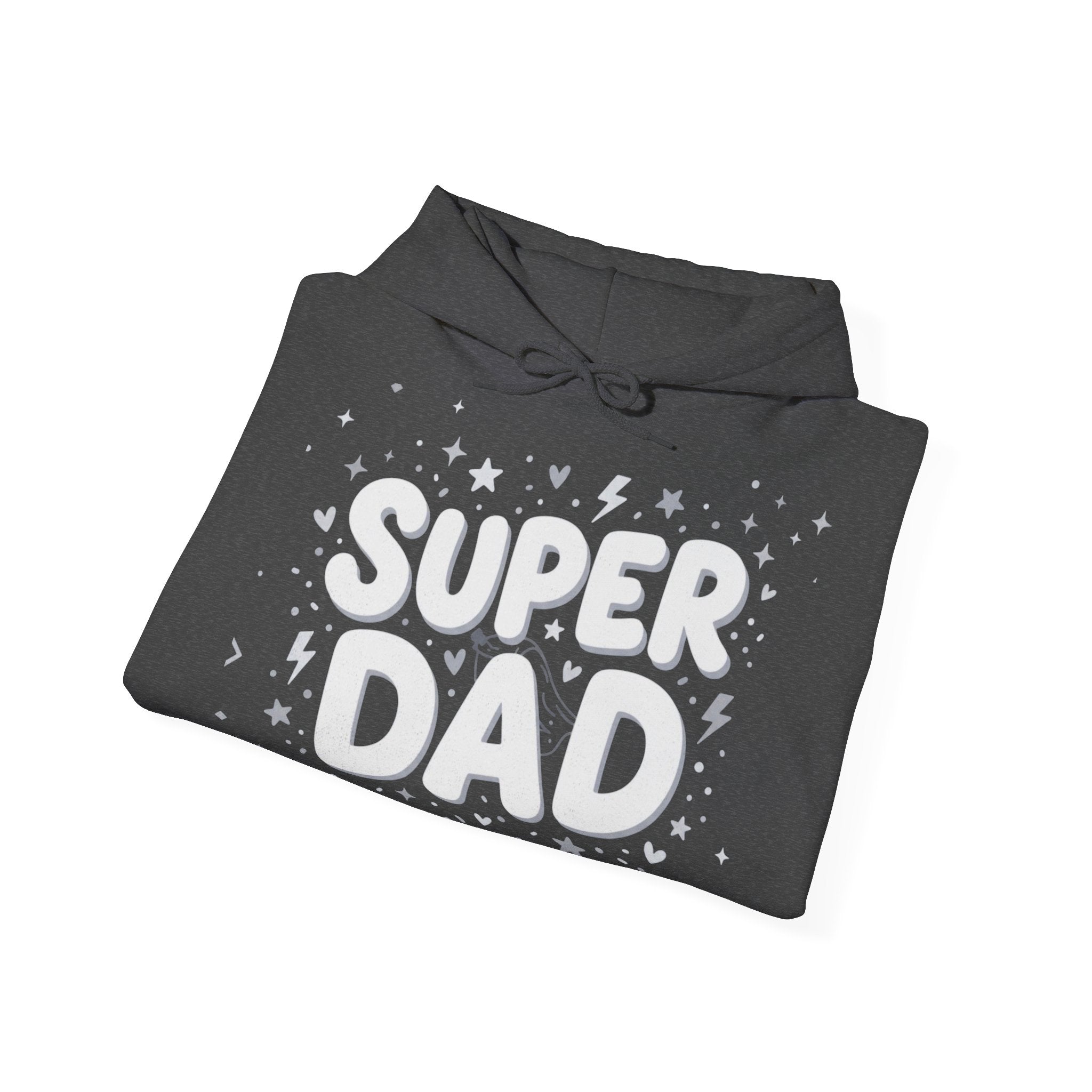 Unisex Hoodie „SUPER DAD“ | Gemütlicher Fleece-Kapuzenpullover für Väter