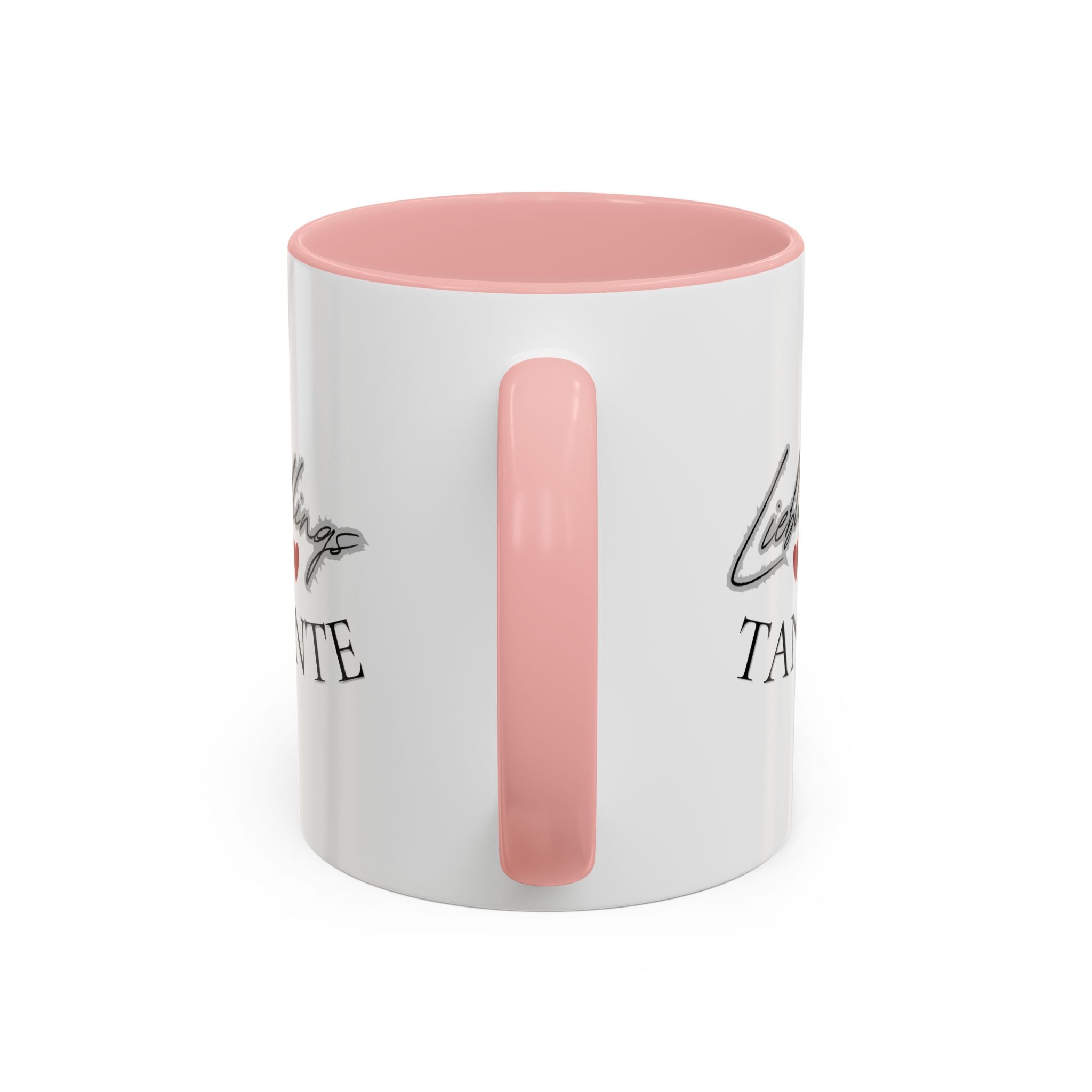 Lieblings Tante Kaffeebecher — Akzent-Keramiktasse mit Herz (11/15oz)