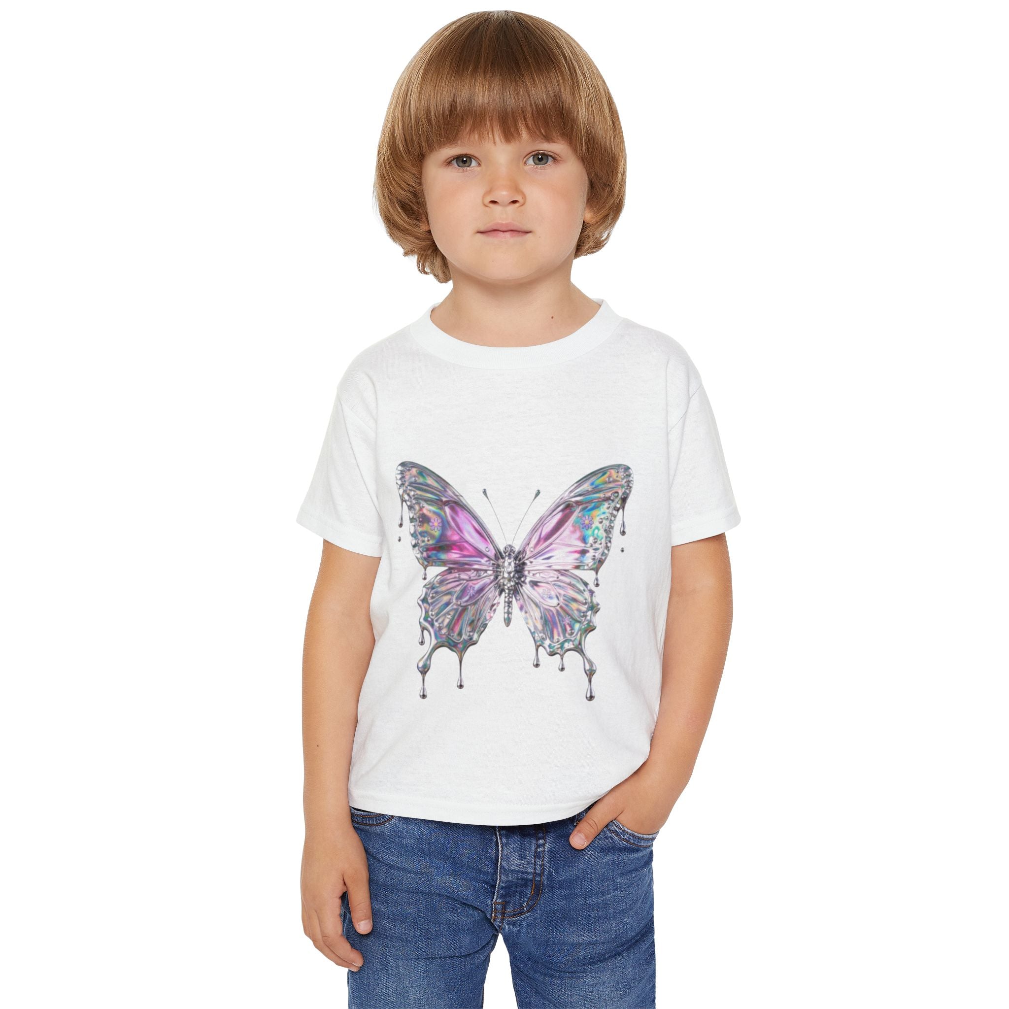 Kleinkind T-Shirt „Aquarell-Schmetterling“ – Weiches Baumwoll-Shirt