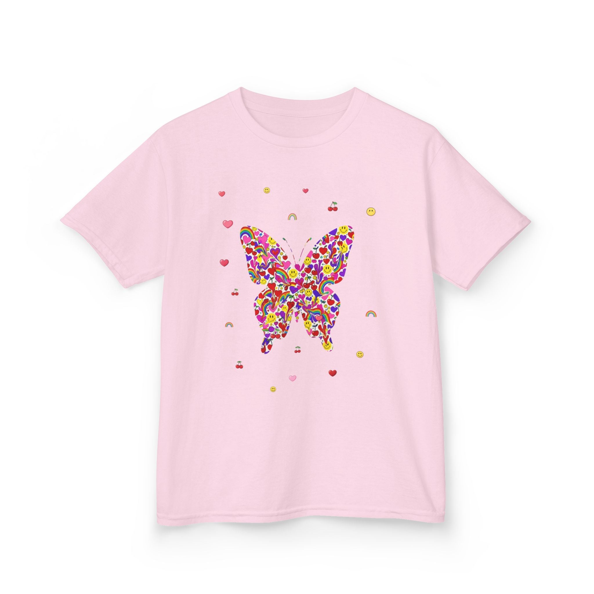 Kinder Baumwoll-T-Shirt „Konfetti-Schmetterling“ | Zertifiziertes Canvas-Shirt