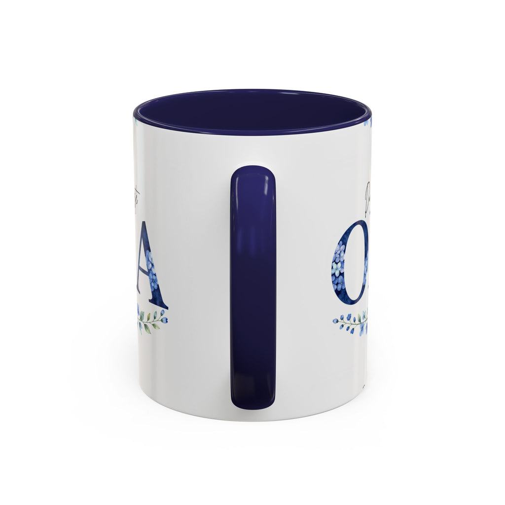 Oma Tasse – Du bist die Beste – Blumen-Motiv | Keramik Kaffeetasse Geschenk (11/15oz)
