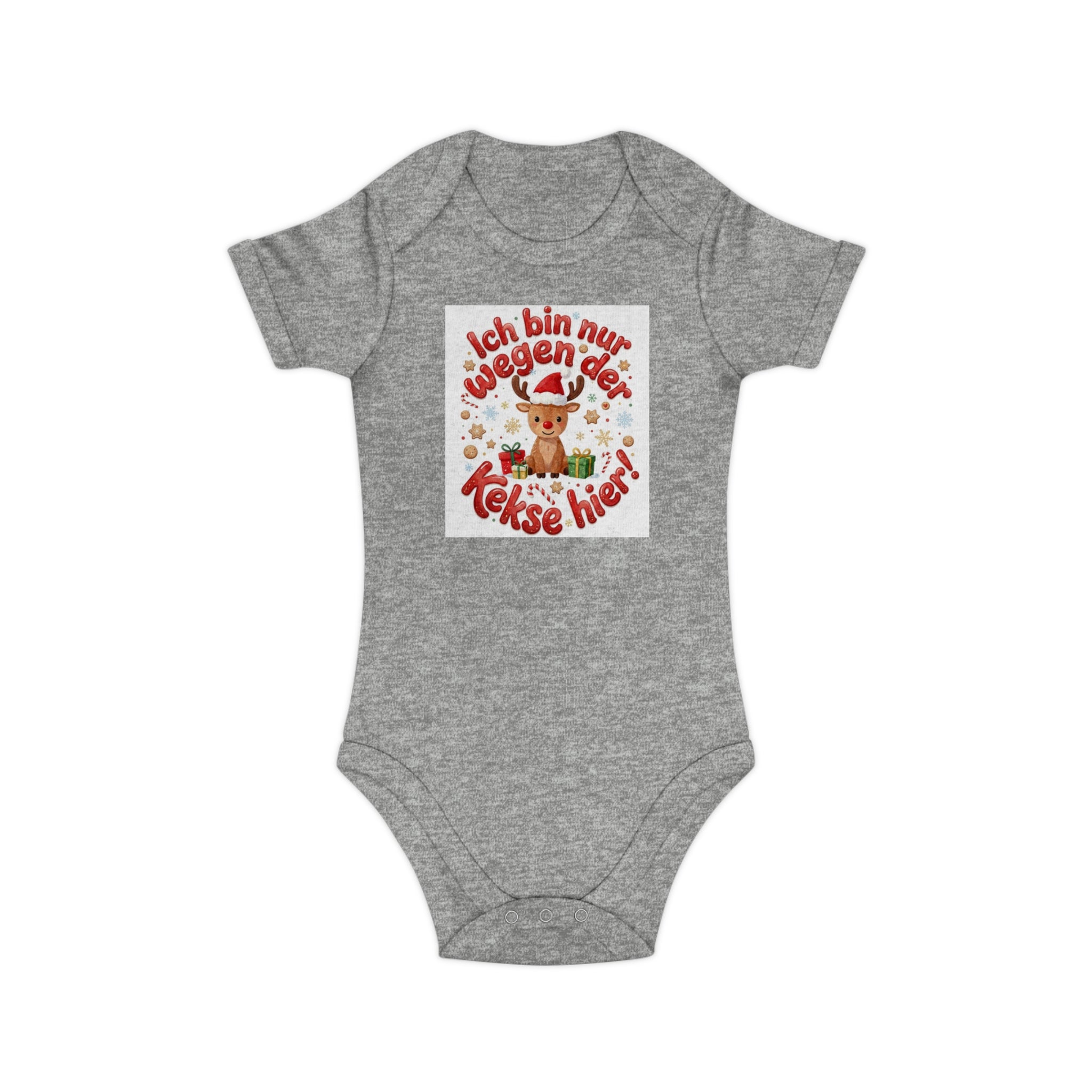 Weicher Baby-Body aus Bio-Baumwolle | Bequemer Einteiler mit Umschlaghals