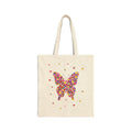 Baumwoll-Tragetasche „Mosaik-Schmetterling“ | Robuste Canvas-Einkaufstasche