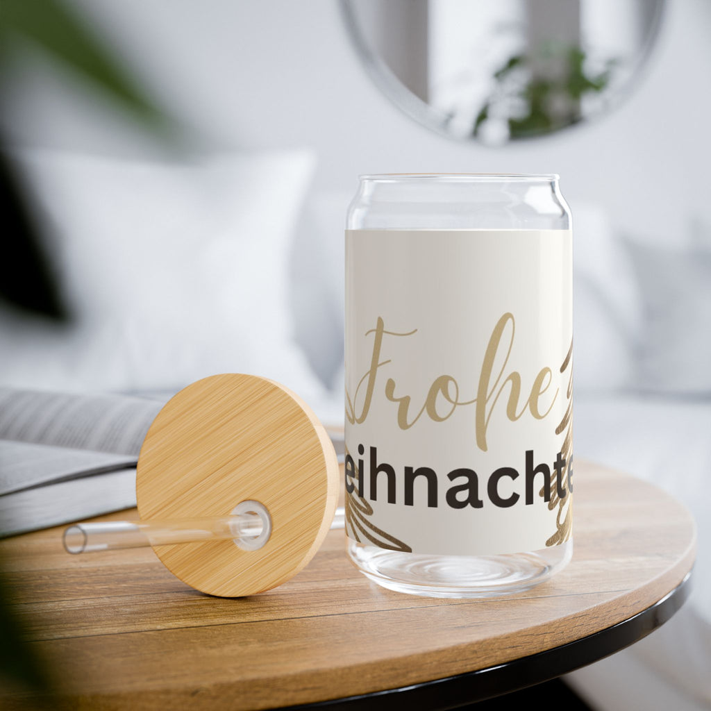 Weihnachts-Trinkglas 450 ml – Festliches Glas mit „Frohe Weihnachten
