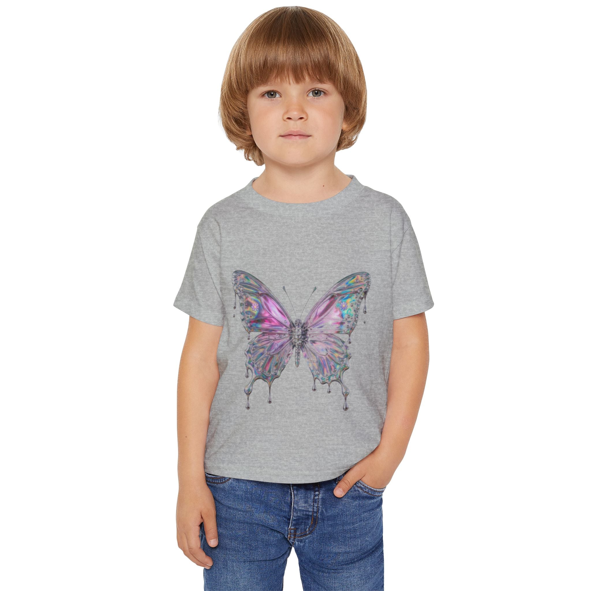 Kleinkind T-Shirt „Aquarell-Schmetterling“ – Weiches Baumwoll-Shirt