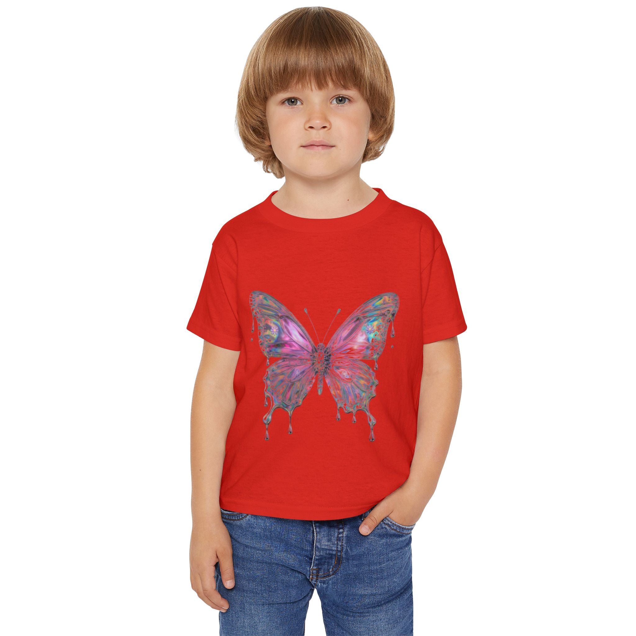 Kleinkind T-Shirt „Aquarell-Schmetterling“ – Weiches Baumwoll-Shirt