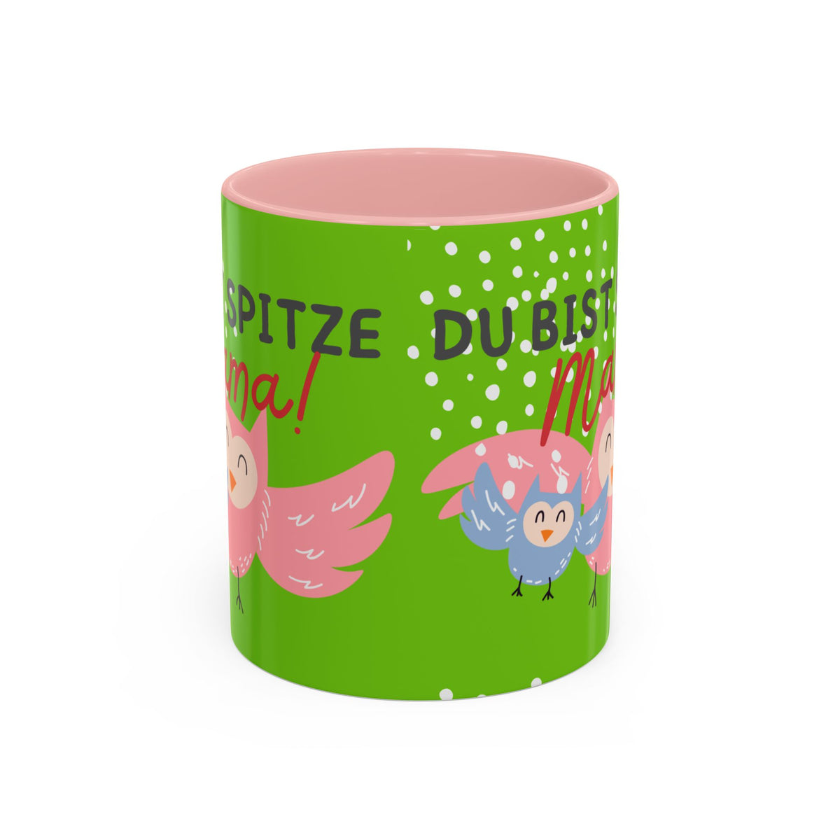 Mama Tasse – Du bist spitze! – Eulen-Motiv | Keramik Kaffeebecher Muttertagsgeschenk (11/15oz)