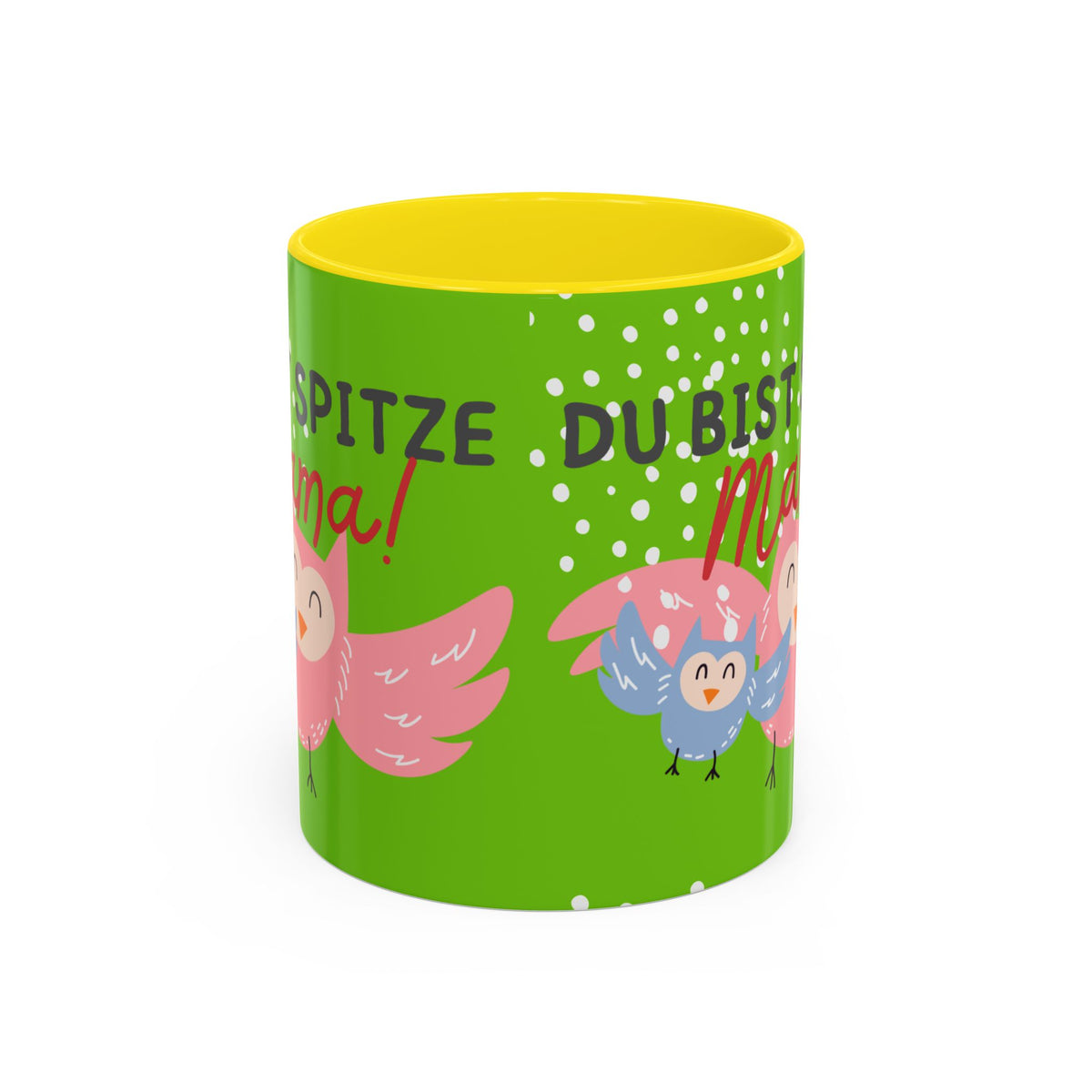 Mama Tasse – Du bist spitze! – Eulen-Motiv | Keramik Kaffeebecher Muttertagsgeschenk (11/15oz)