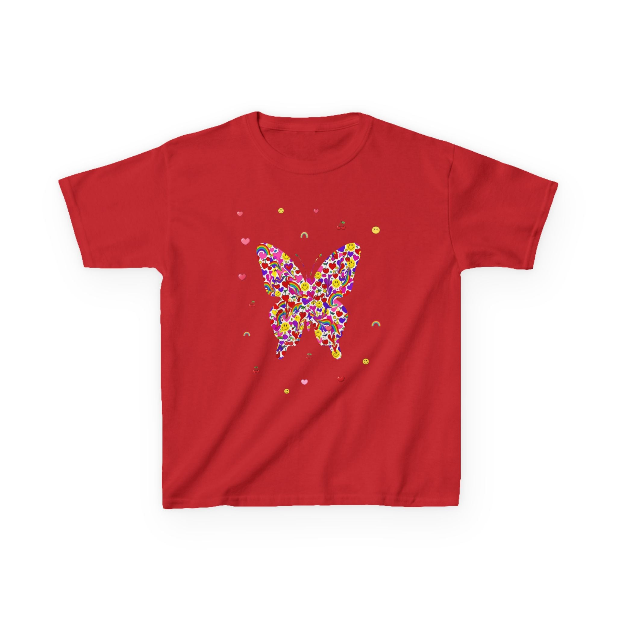Kinder Baumwoll-T-Shirt „Konfetti-Schmetterling“ | Zertifiziertes Canvas-Shirt