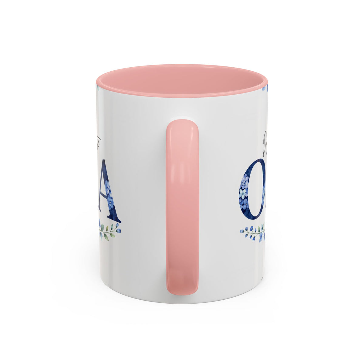 Oma Tasse – Du bist die Beste – Blumen-Motiv | Keramik Kaffeetasse Geschenk (11/15oz)