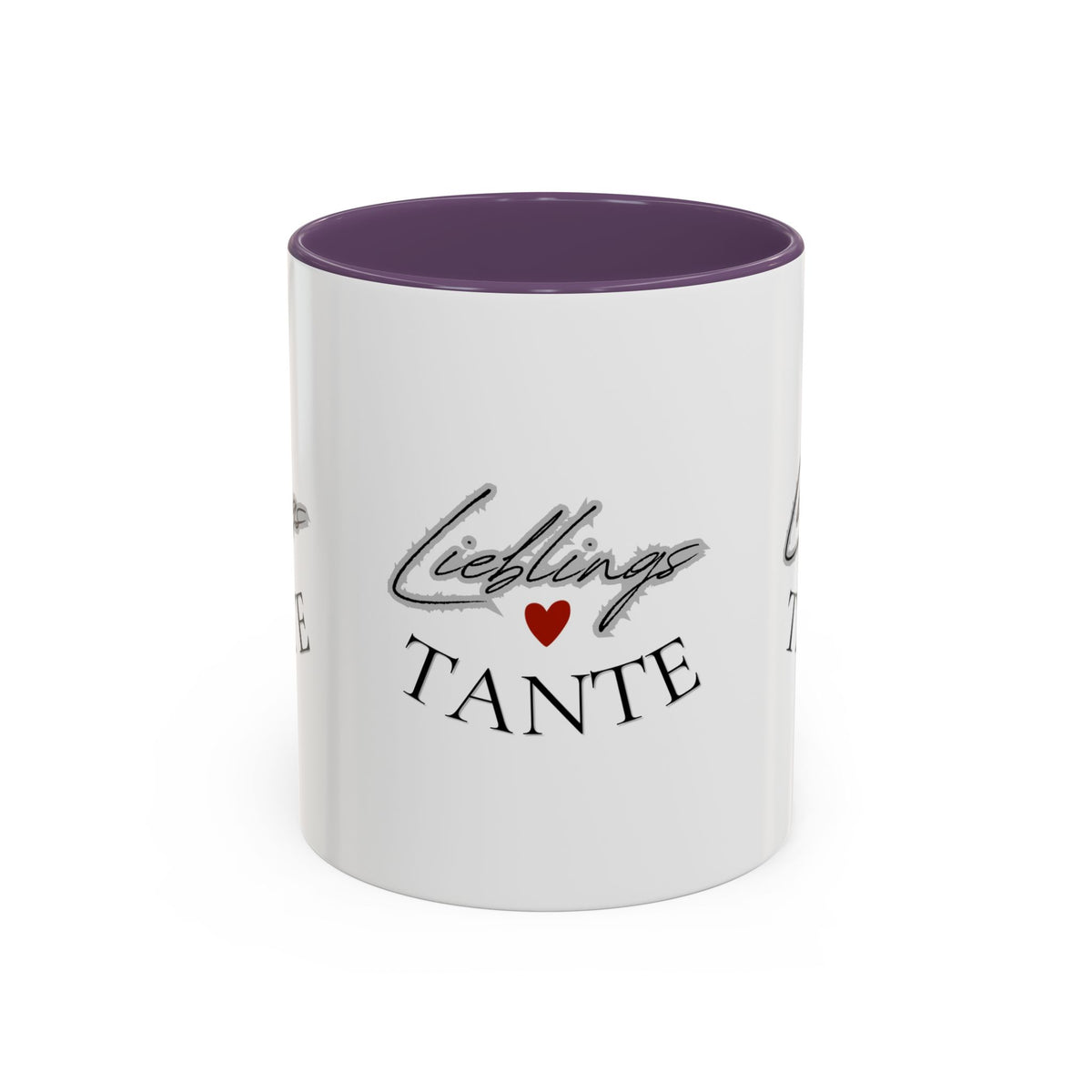 Lieblings Tante Kaffeebecher — Akzent-Keramiktasse mit Herz (11/15oz)