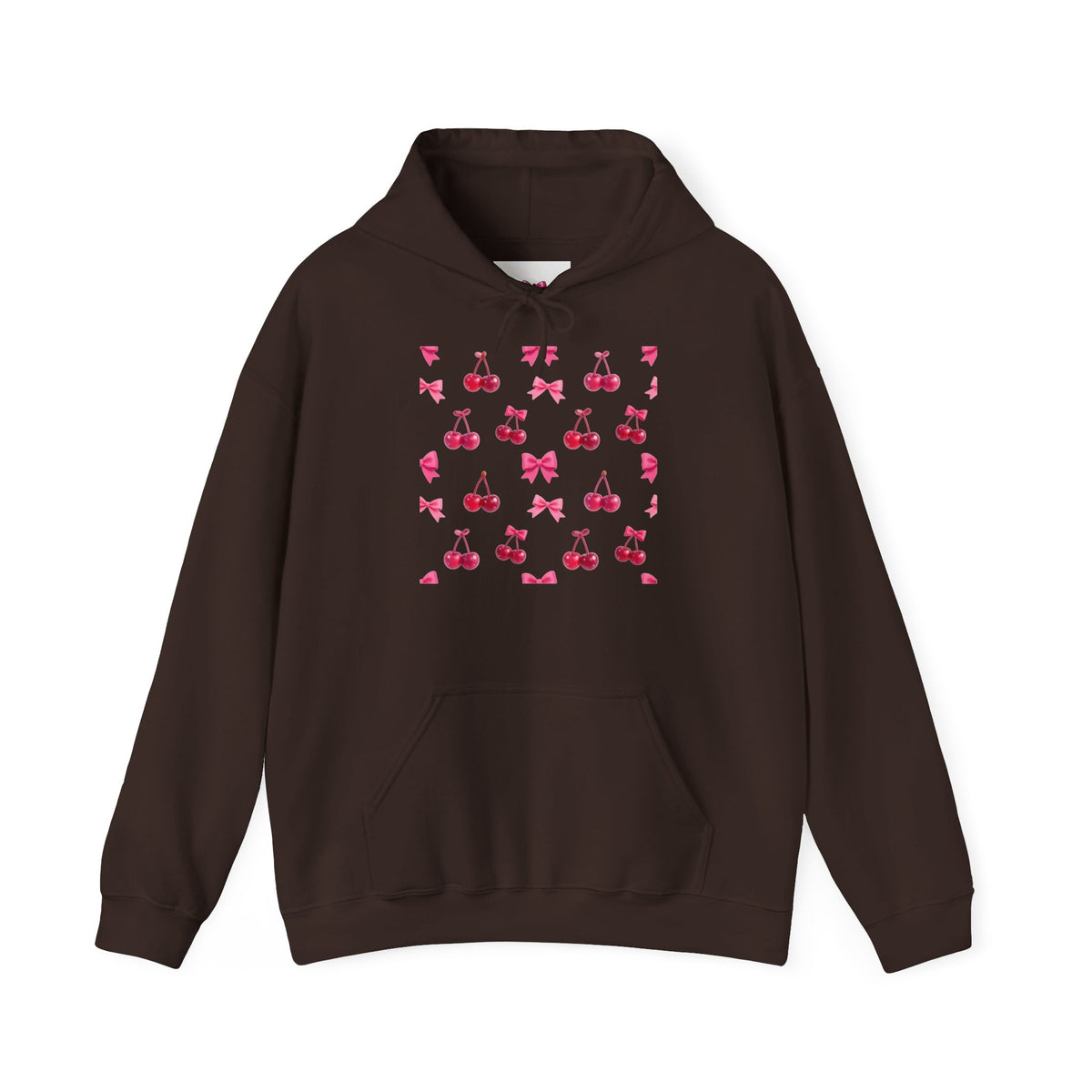 Kirsch-Hoodie Damen – Pinker Pullover mit Kirschenmuster | Kawaii Streetwear