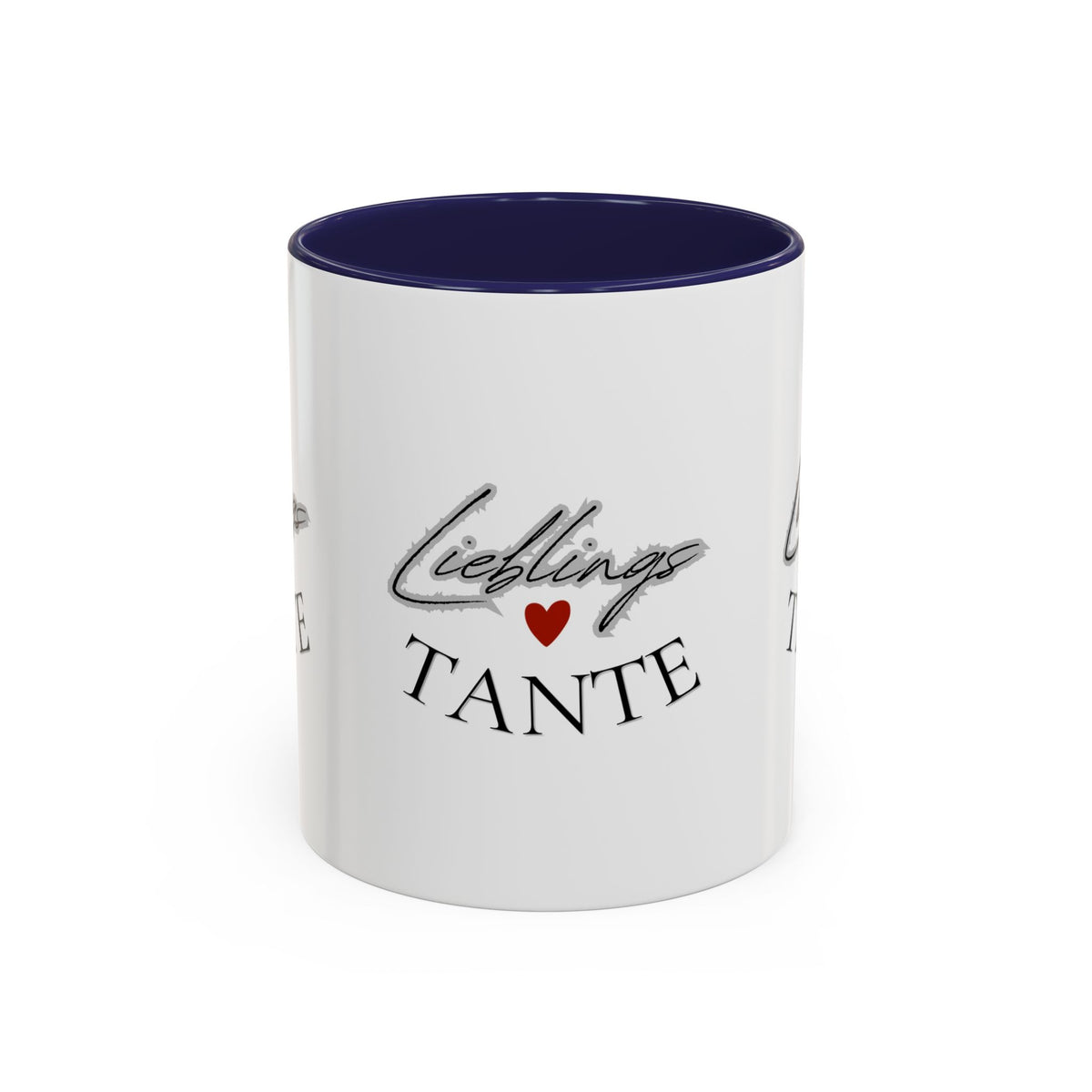 Lieblings Tante Kaffeebecher — Akzent-Keramiktasse mit Herz (11/15oz)