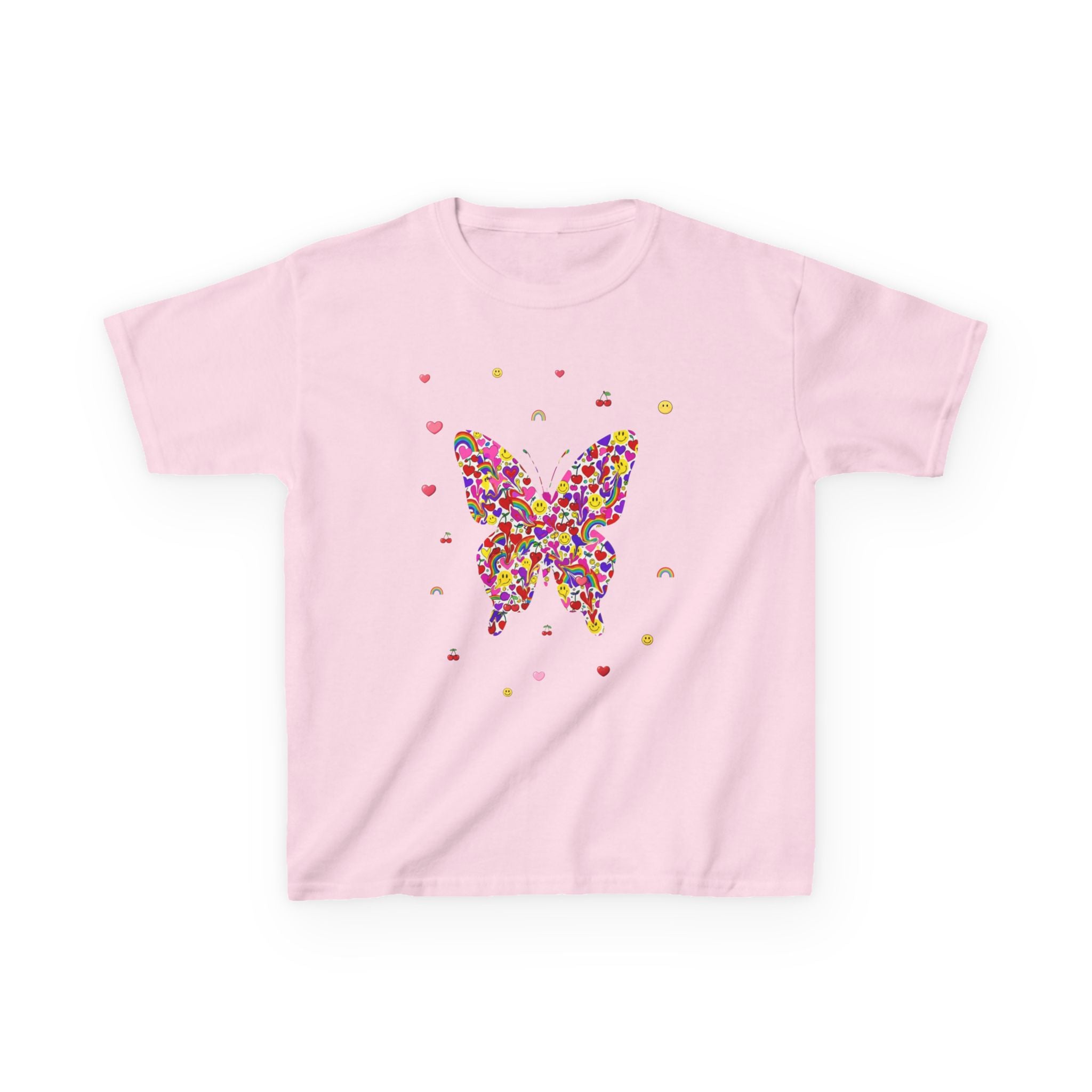 Kinder Baumwoll-T-Shirt „Konfetti-Schmetterling“ | Zertifiziertes Canvas-Shirt