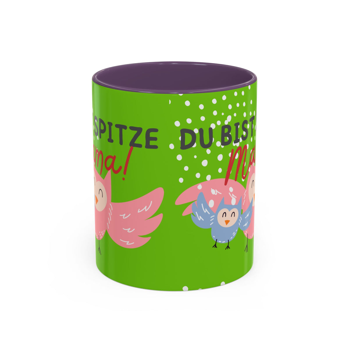 Mama Tasse – Du bist spitze! – Eulen-Motiv | Keramik Kaffeebecher Muttertagsgeschenk (11/15oz)