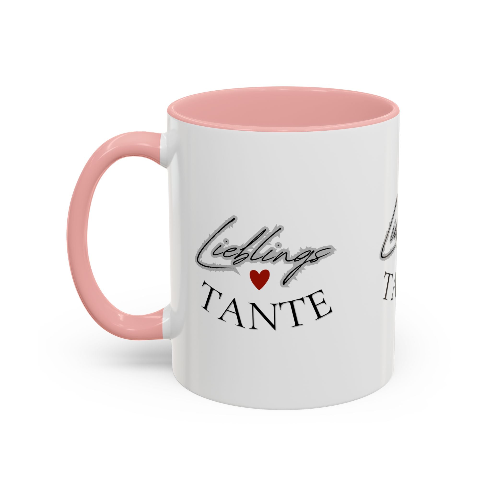 Lieblings Tante Kaffeebecher — Akzent-Keramiktasse mit Herz (11/15oz)