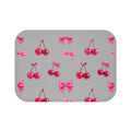 Cherry Bow Badematte — Rosa Kirschen-Muster Badezimmerteppich