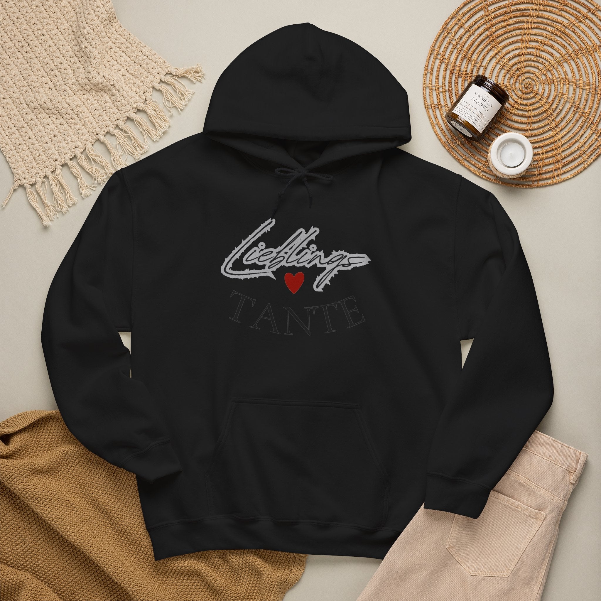 Lieblings-Tante Hoodie – Herz-Grafik Sweatshirt für Tanten
