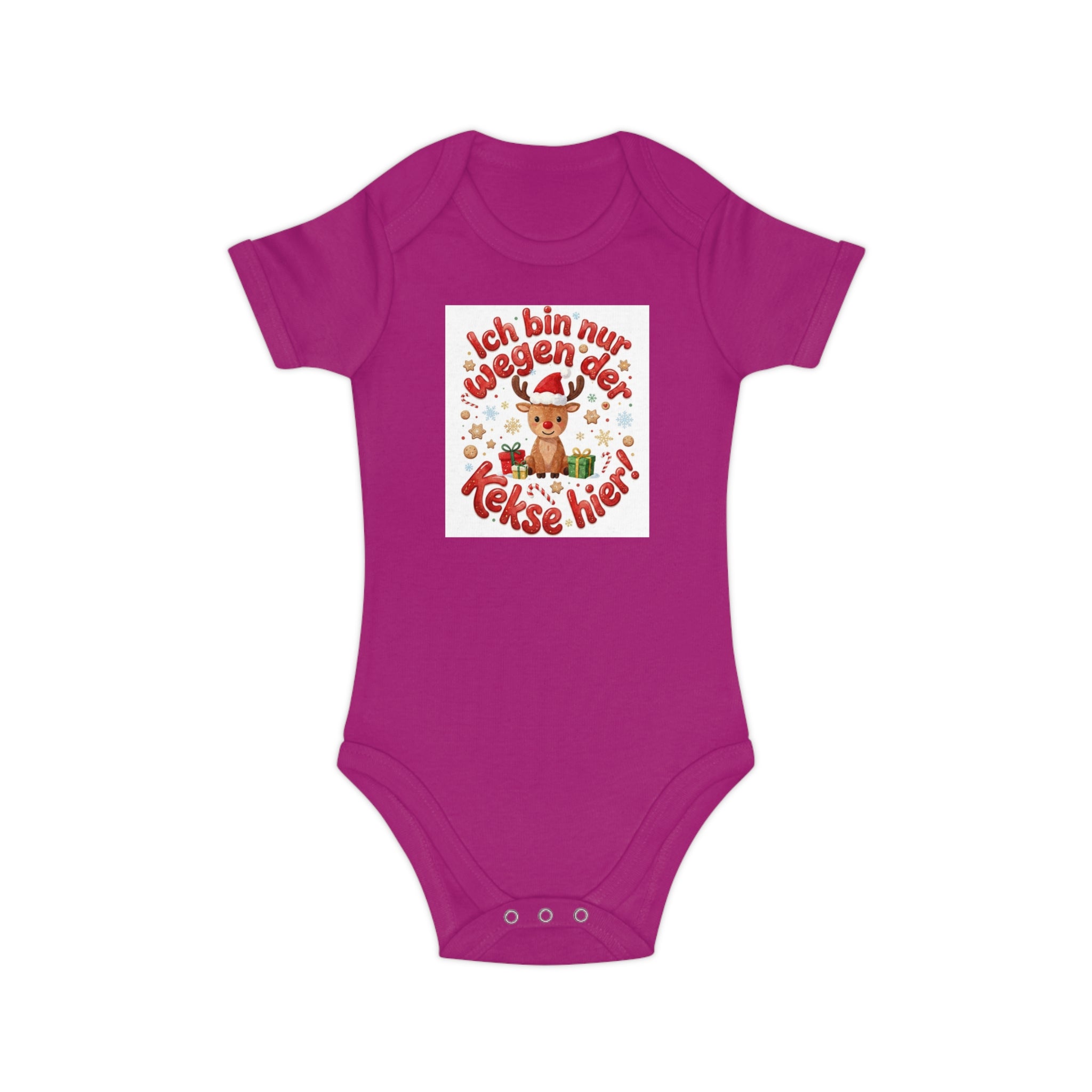 Weicher Baby-Body aus Bio-Baumwolle | Bequemer Einteiler mit Umschlaghals