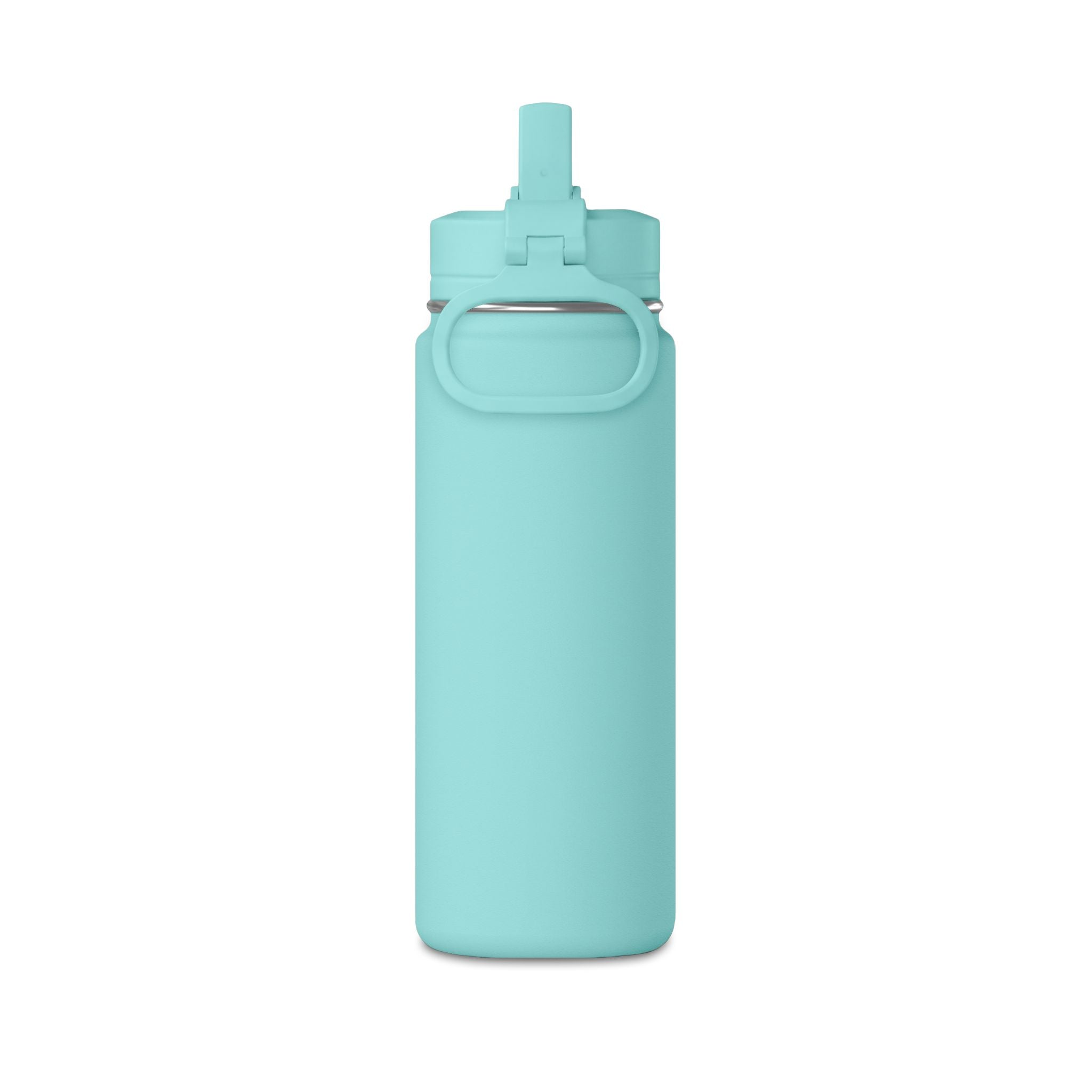 Personalisierte Trinkflasche Kinder mit Strohhalm | Edelstahl Trinkflasche Schule, Auslaufsicher Thermoflasche Kindergarten 590ml