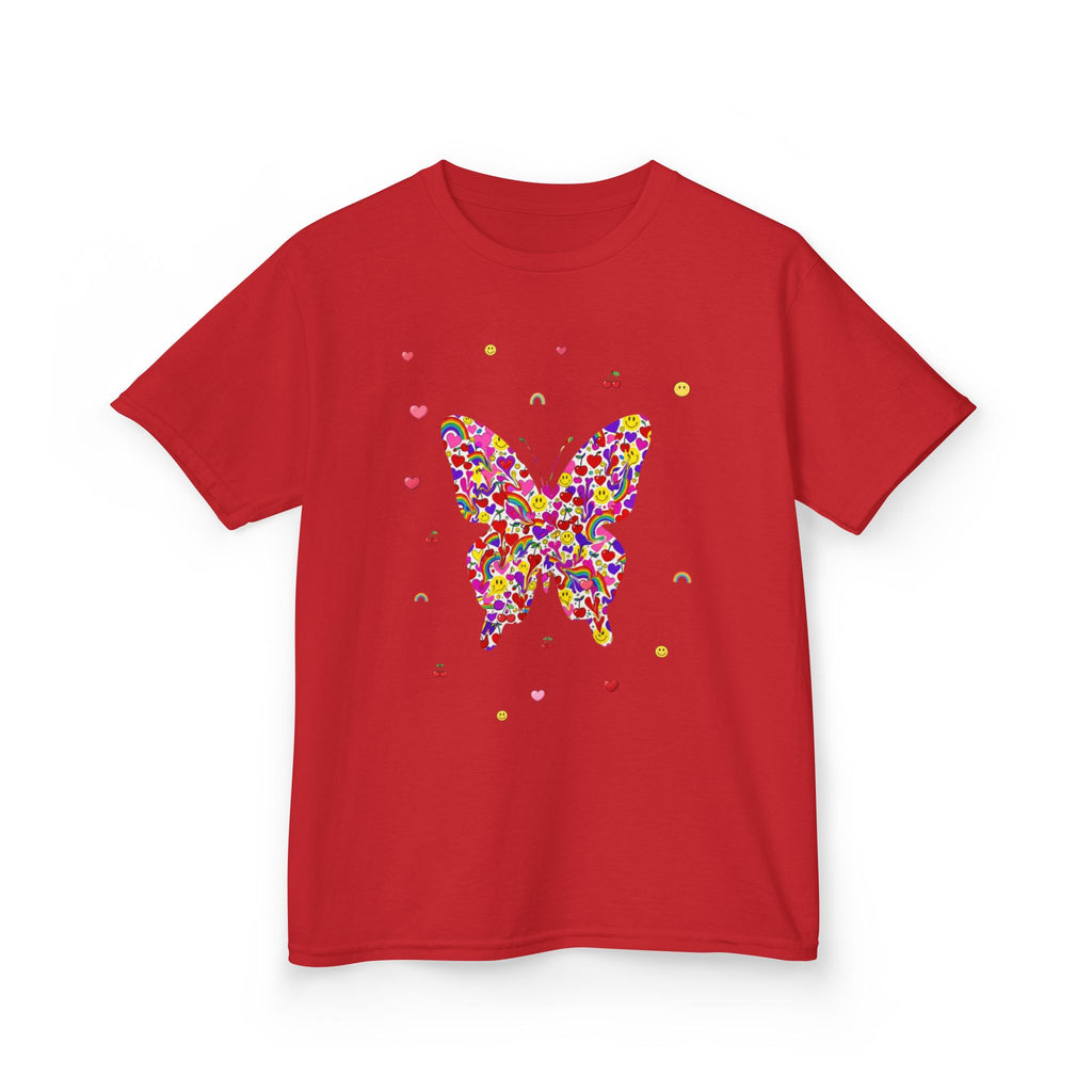 Kinder Baumwoll-T-Shirt „Konfetti-Schmetterling“ | Zertifiziertes Canvas-Shirt