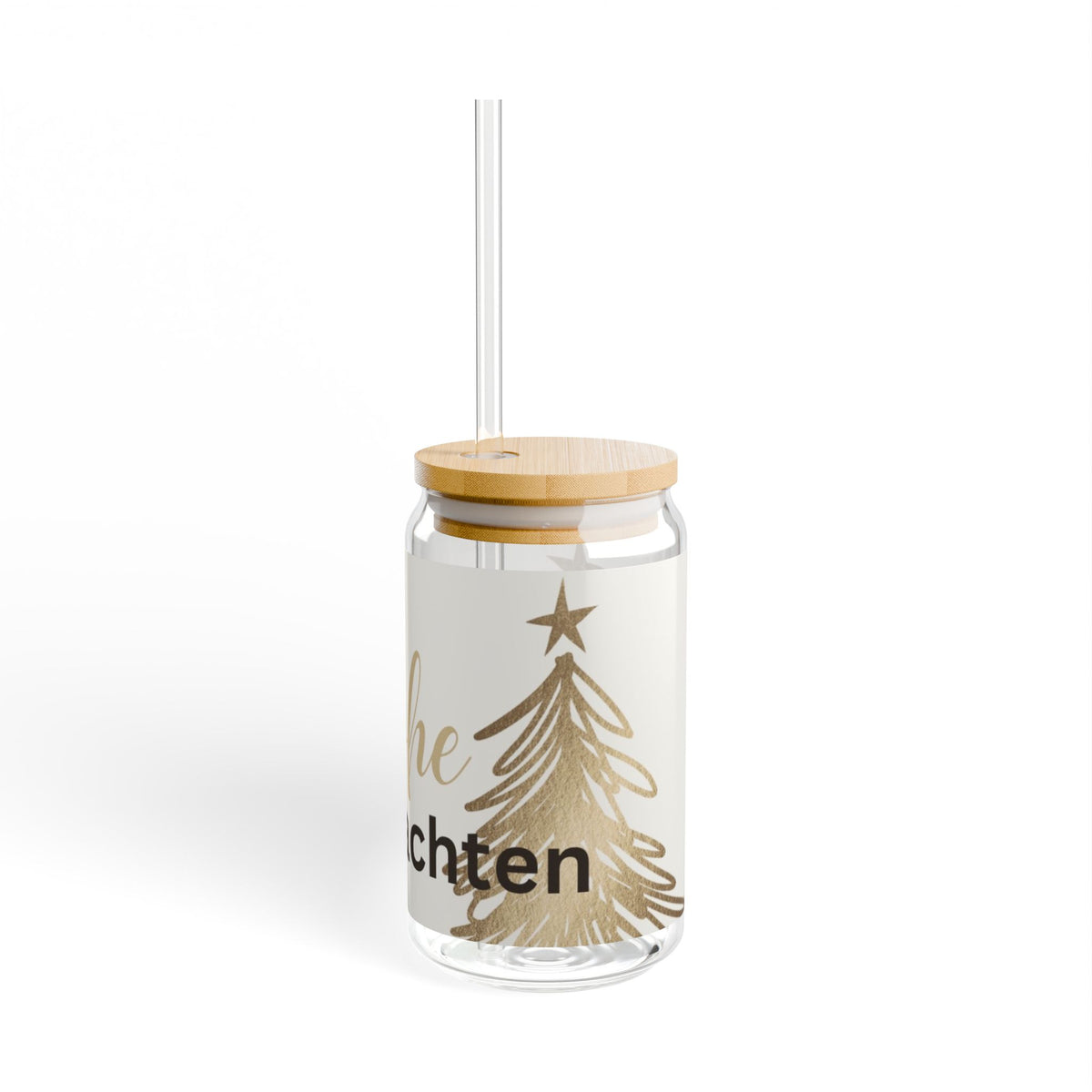 Weihnachts-Trinkglas 450 ml – Festliches Glas mit „Frohe Weihnachten