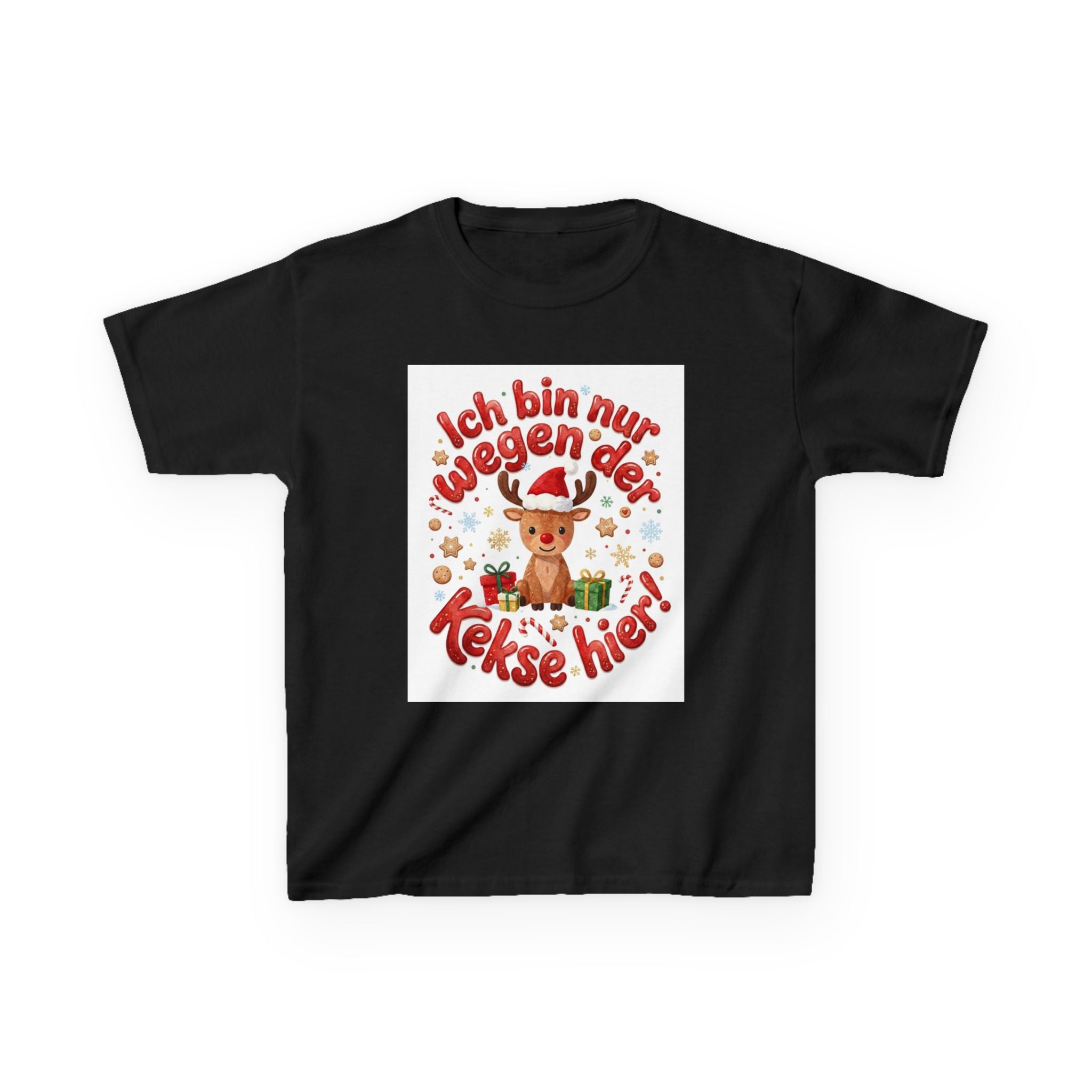 Weihnachtsshirt Kinder mit Spruch | Lebkuchen T-Shirt Lustig, Plätzchen backen Outfit, Weihnachtsoutfit Kinder