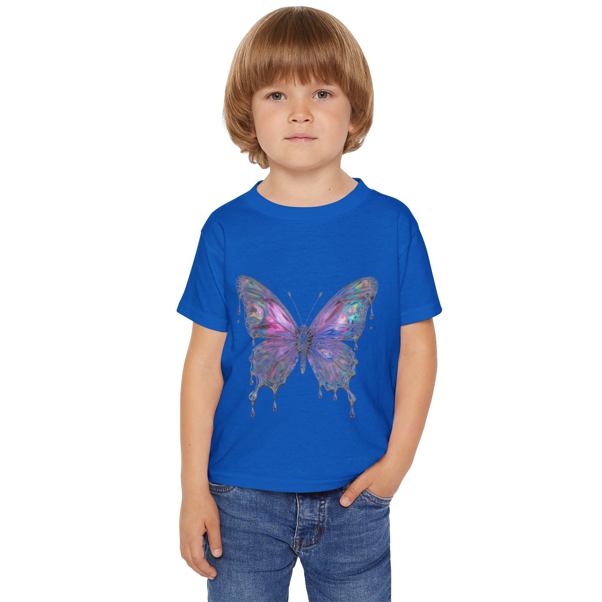Kleinkind T-Shirt „Aquarell-Schmetterling“ – Weiches Baumwoll-Shirt