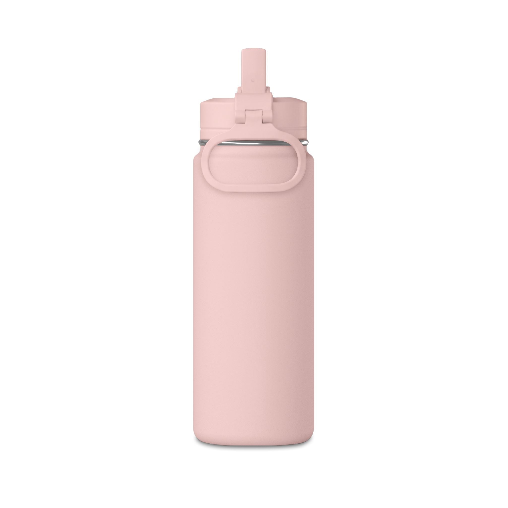 Personalisierte Trinkflasche Kinder mit Strohhalm | Edelstahl Trinkflasche Schule, Auslaufsicher Thermoflasche Kindergarten 590ml