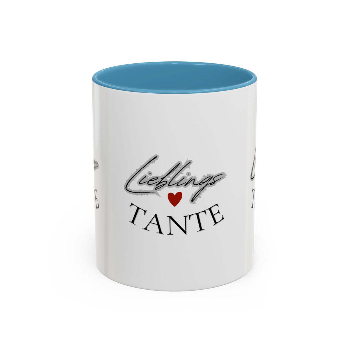 Lieblings Tante Kaffeebecher — Akzent-Keramiktasse mit Herz (11/15oz)