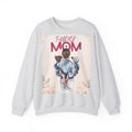 Unisex Sweatshirt „Super Mom“ | Gemütlicher Pullover mit Blumen-Illustration
