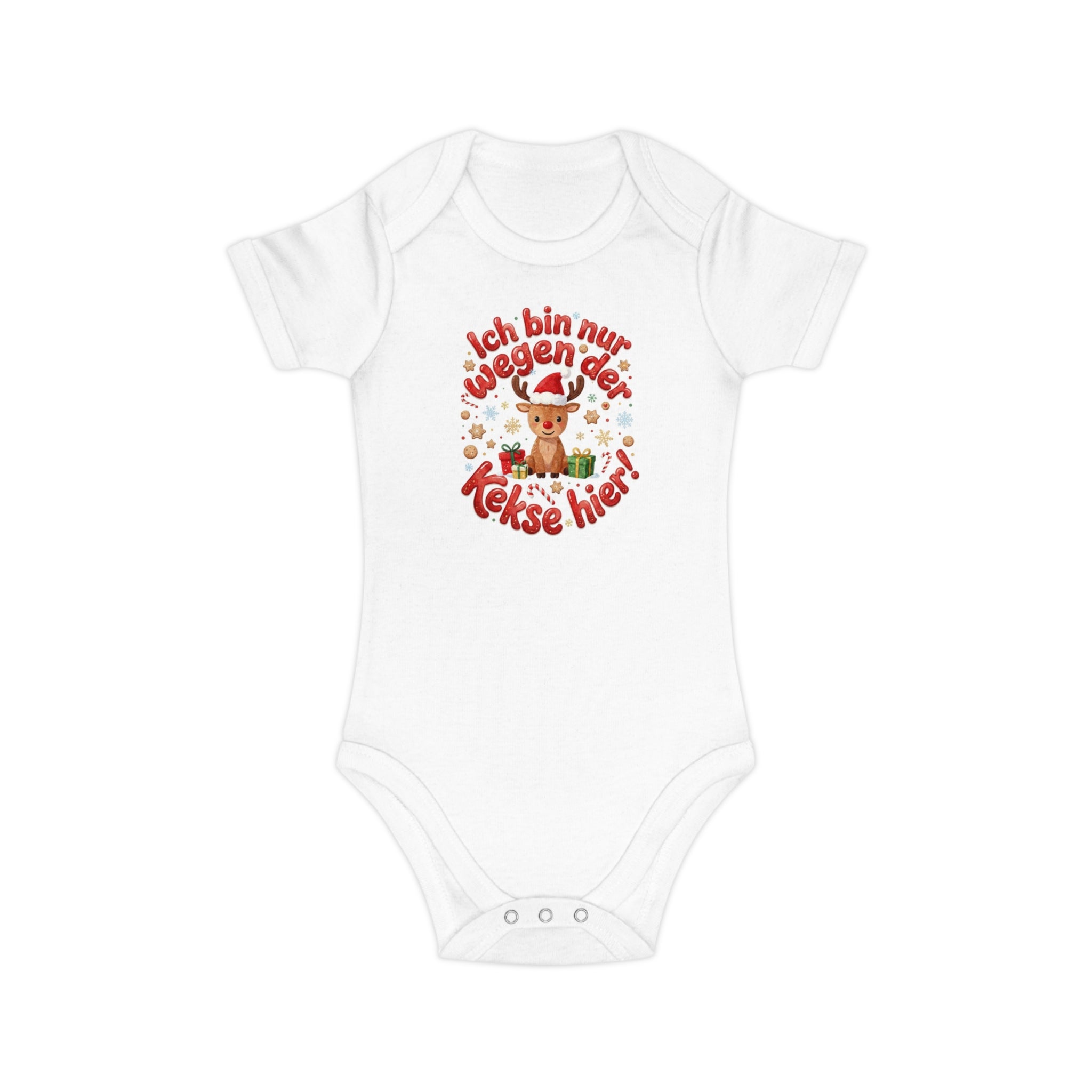 Weicher Baby-Body aus Bio-Baumwolle | Bequemer Einteiler mit Umschlaghals
