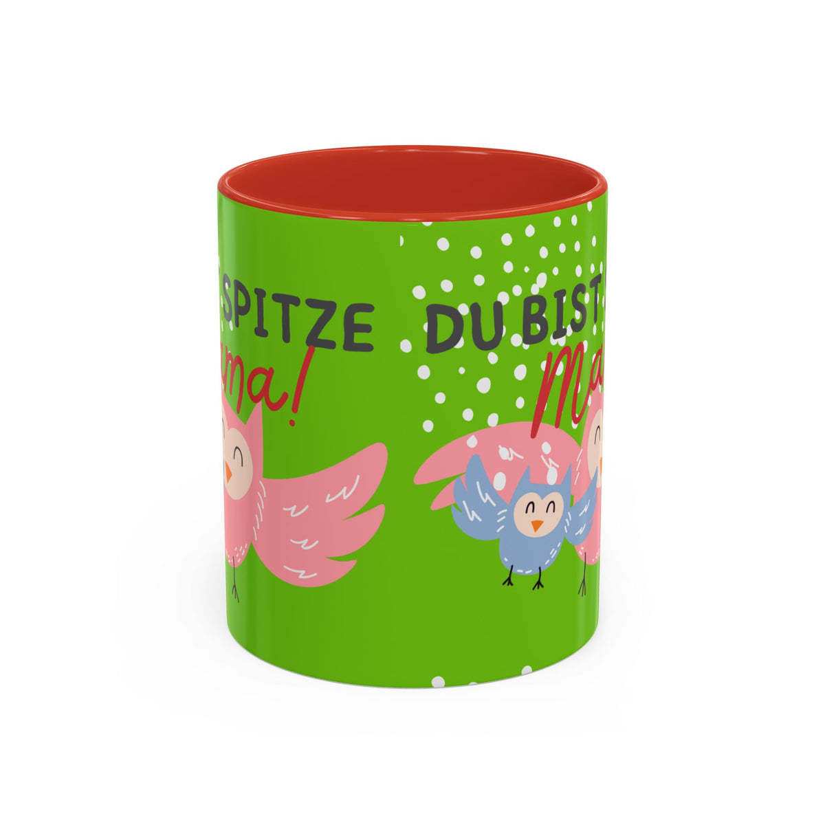 Mama Tasse – Du bist spitze! – Eulen-Motiv | Keramik Kaffeebecher Muttertagsgeschenk (11/15oz)