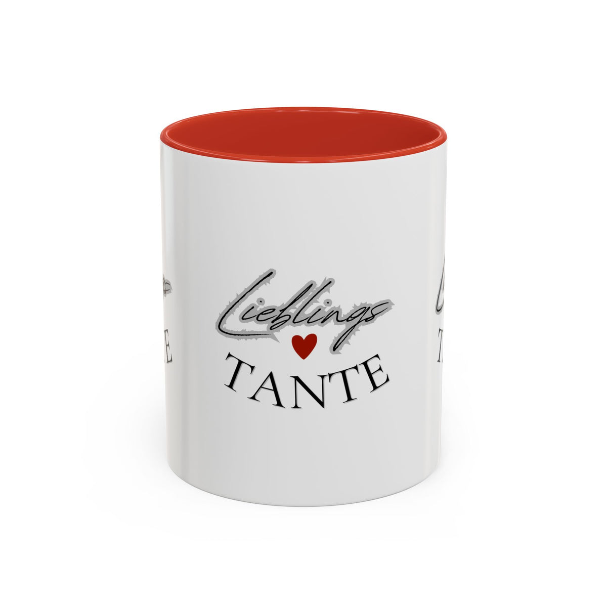 Lieblings Tante Kaffeebecher — Akzent-Keramiktasse mit Herz (11/15oz)
