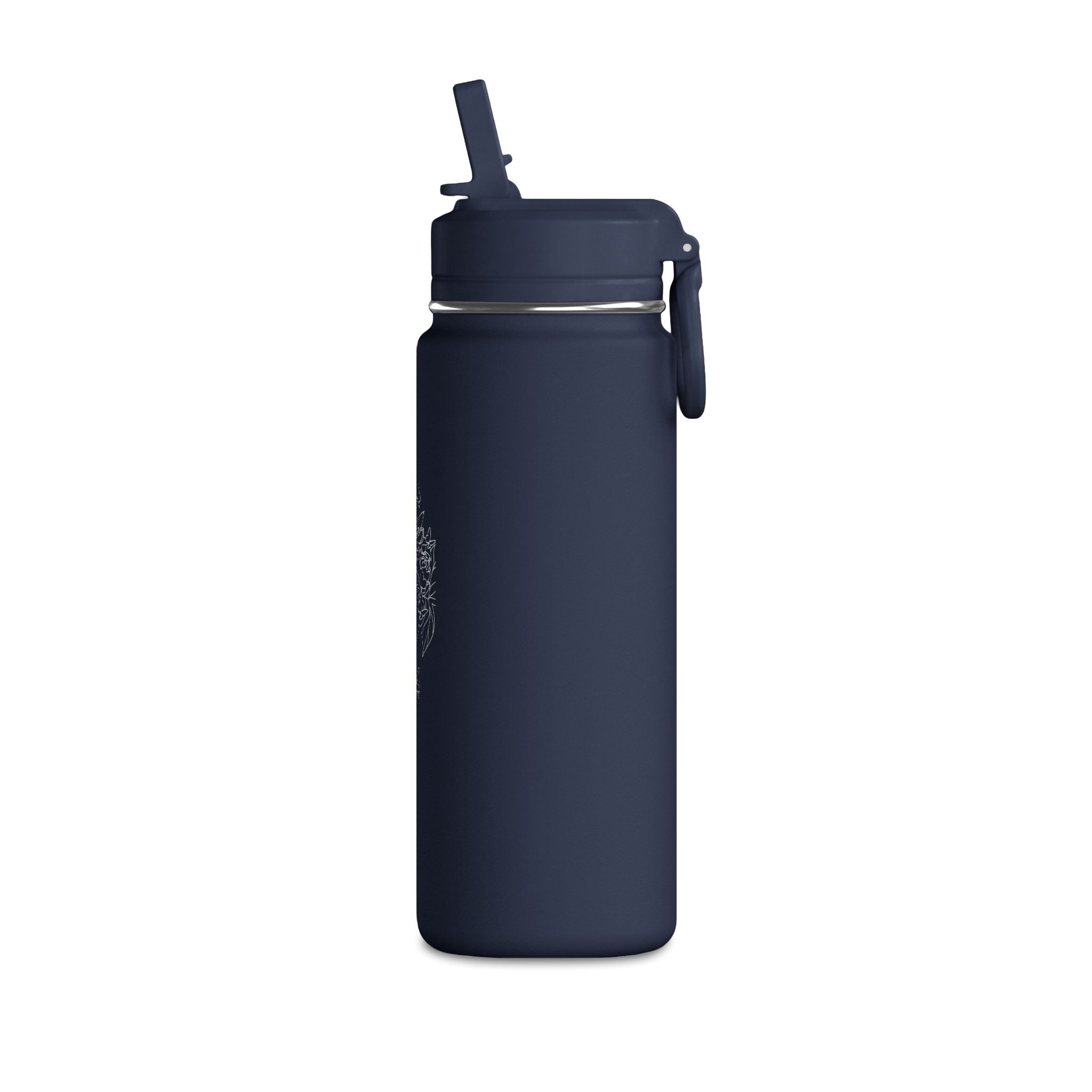 Personalisierte Trinkflasche Kinder mit Strohhalm | Edelstahl Trinkflasche Schule, Auslaufsicher Thermoflasche Kindergarten 590ml