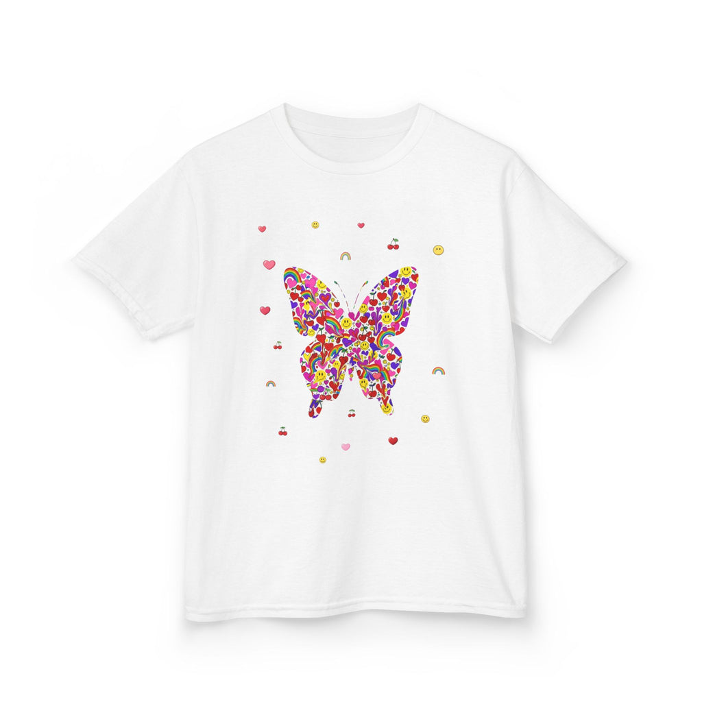 Kinder Baumwoll-T-Shirt „Konfetti-Schmetterling“ | Zertifiziertes Canvas-Shirt