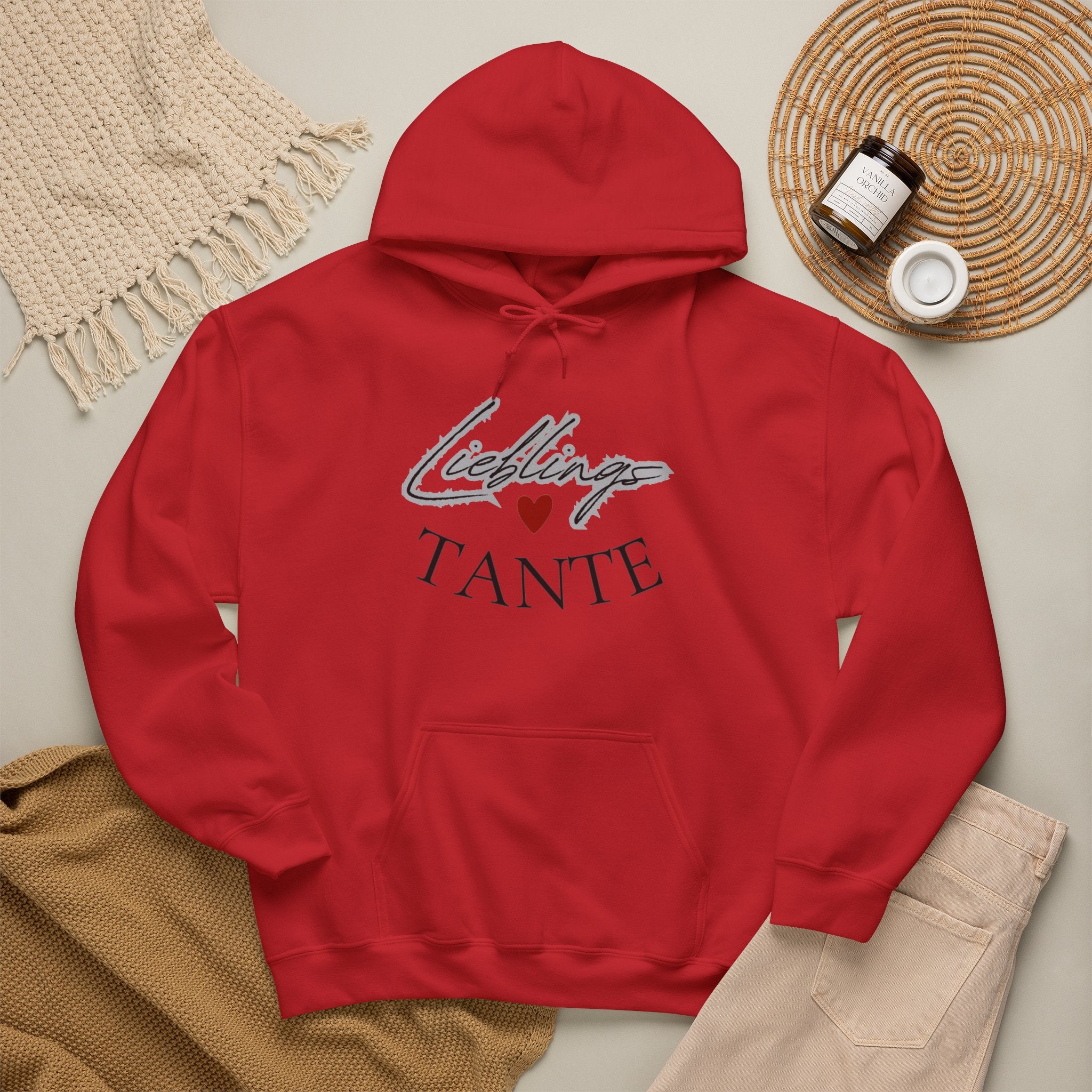 Lieblings-Tante Hoodie – Herz-Grafik Sweatshirt für Tanten