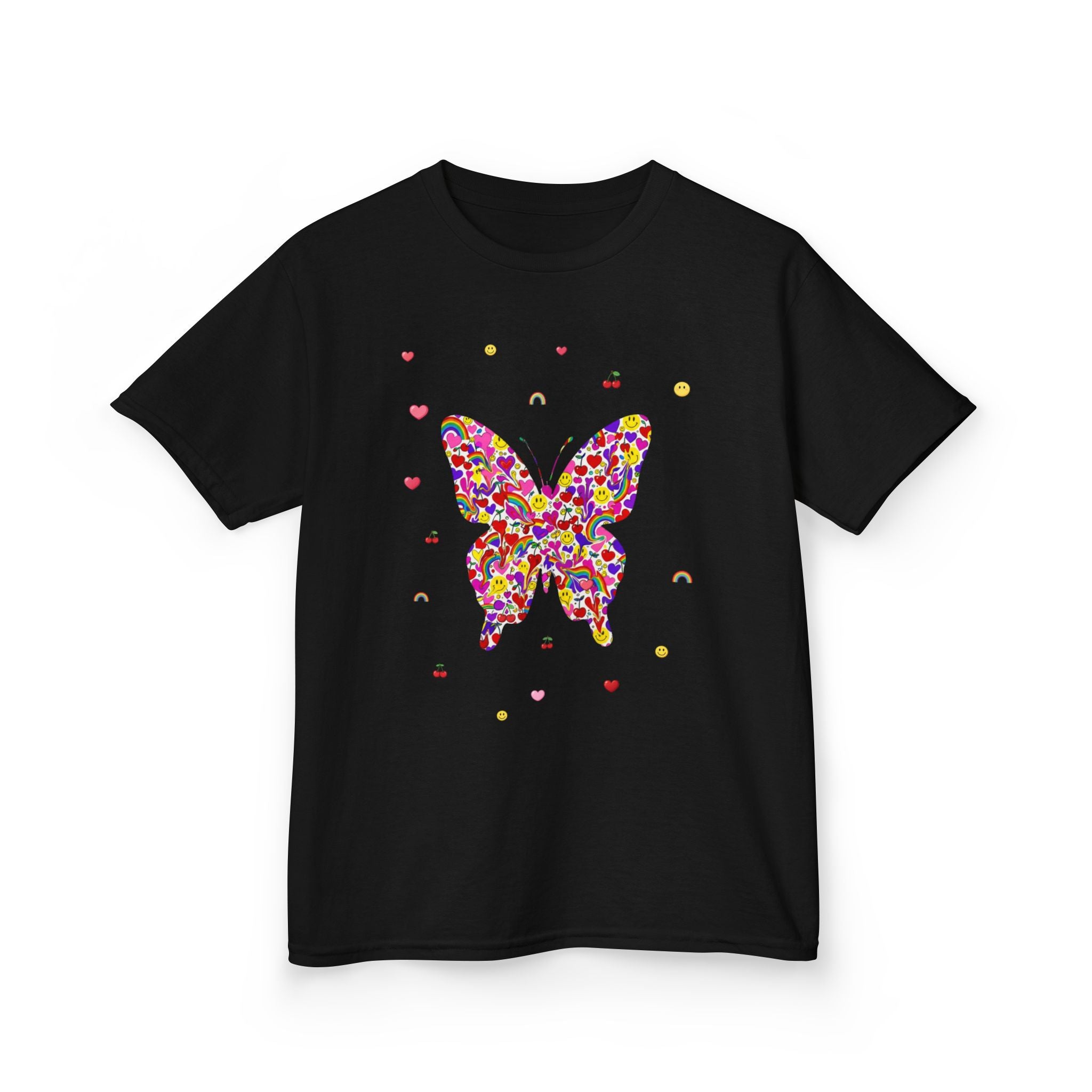 Kinder Baumwoll-T-Shirt „Konfetti-Schmetterling“ | Zertifiziertes Canvas-Shirt